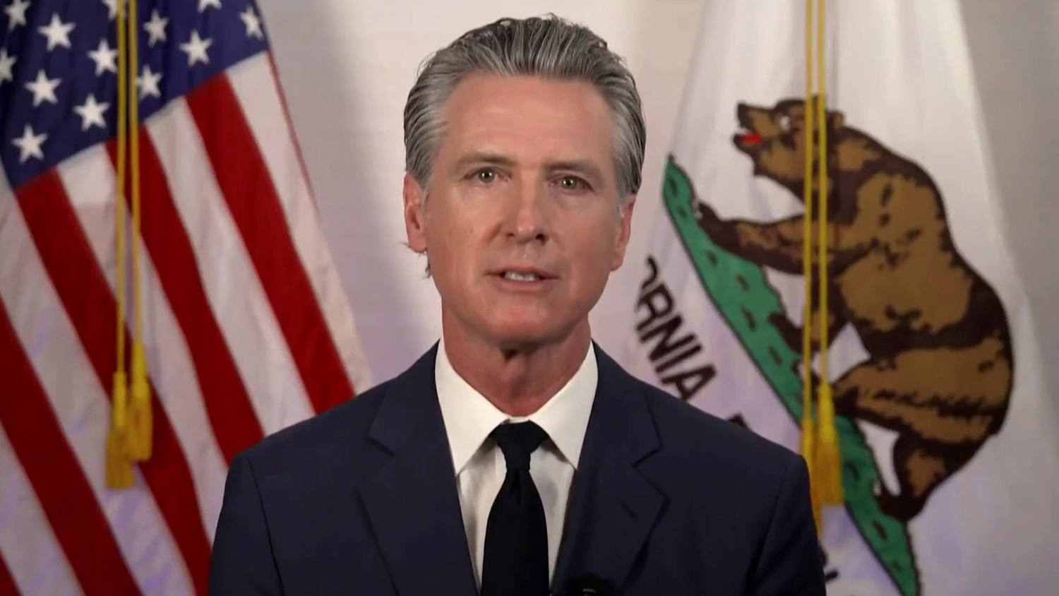 Newsom Says 'Democracy Is Under Assault' in Address to Nation