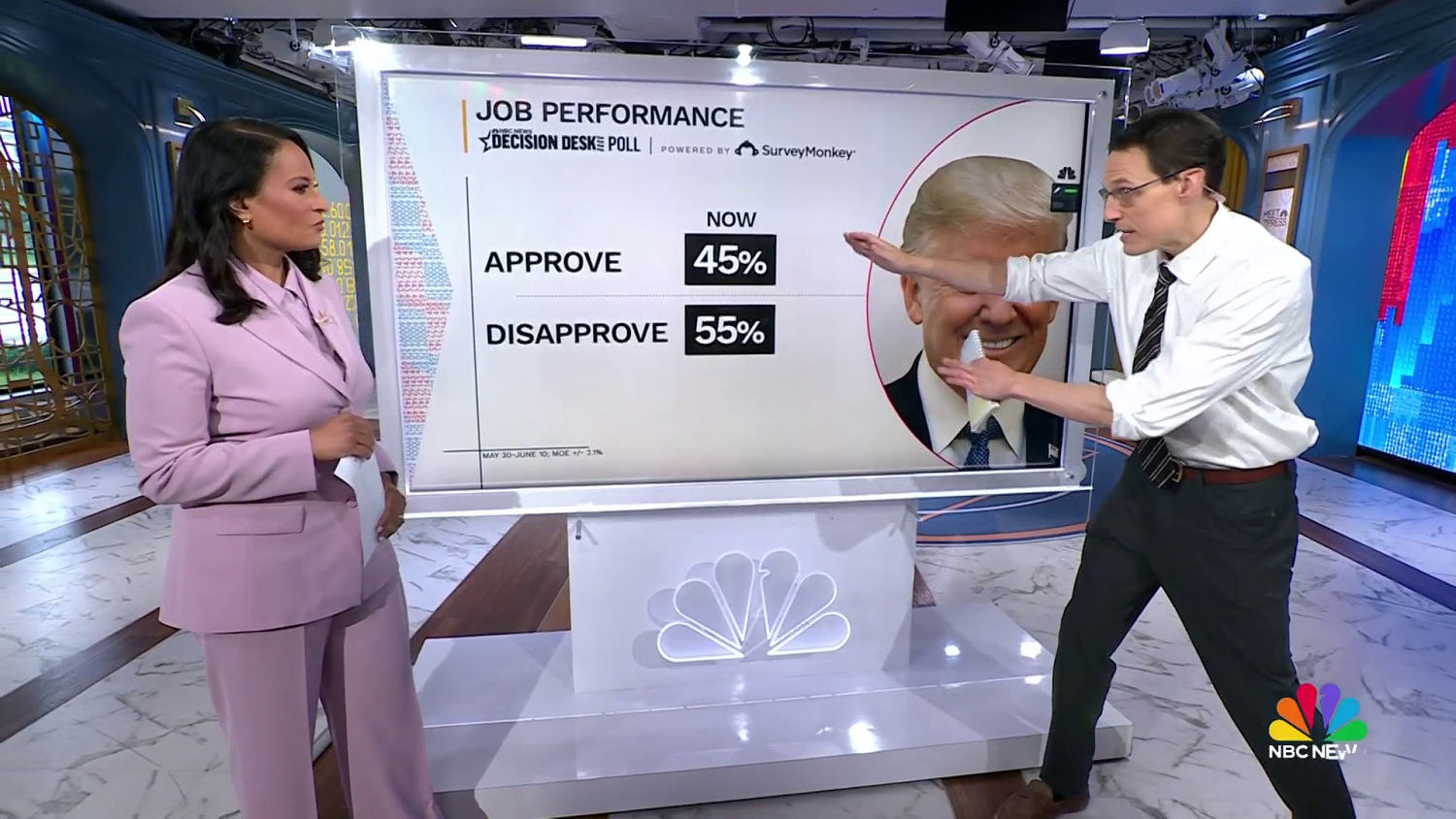 Steve Kornacki: New poll shows Trump approval underwater due to low marks on the economy