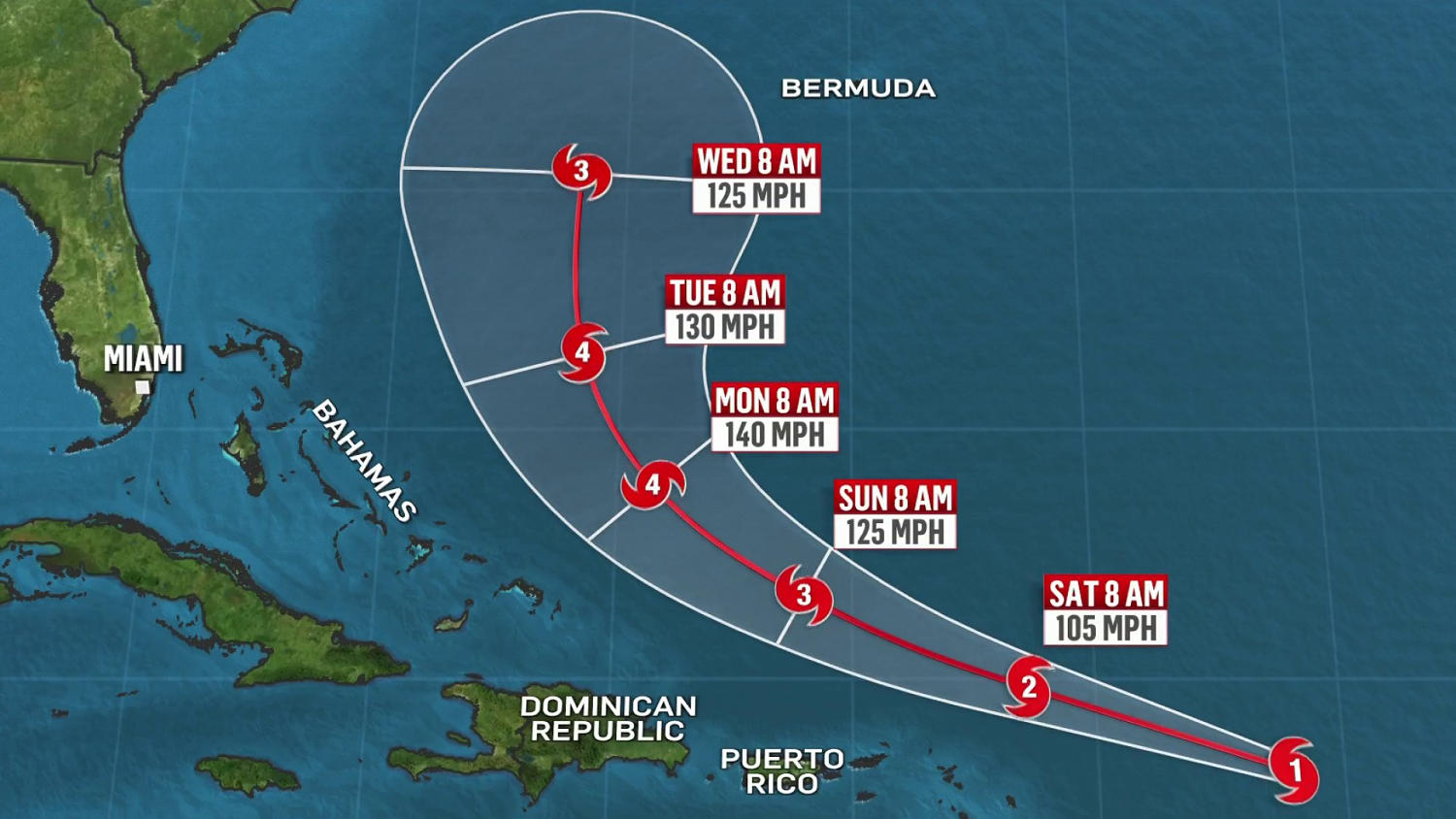 Erin becomes first hurricane of the 2025 season