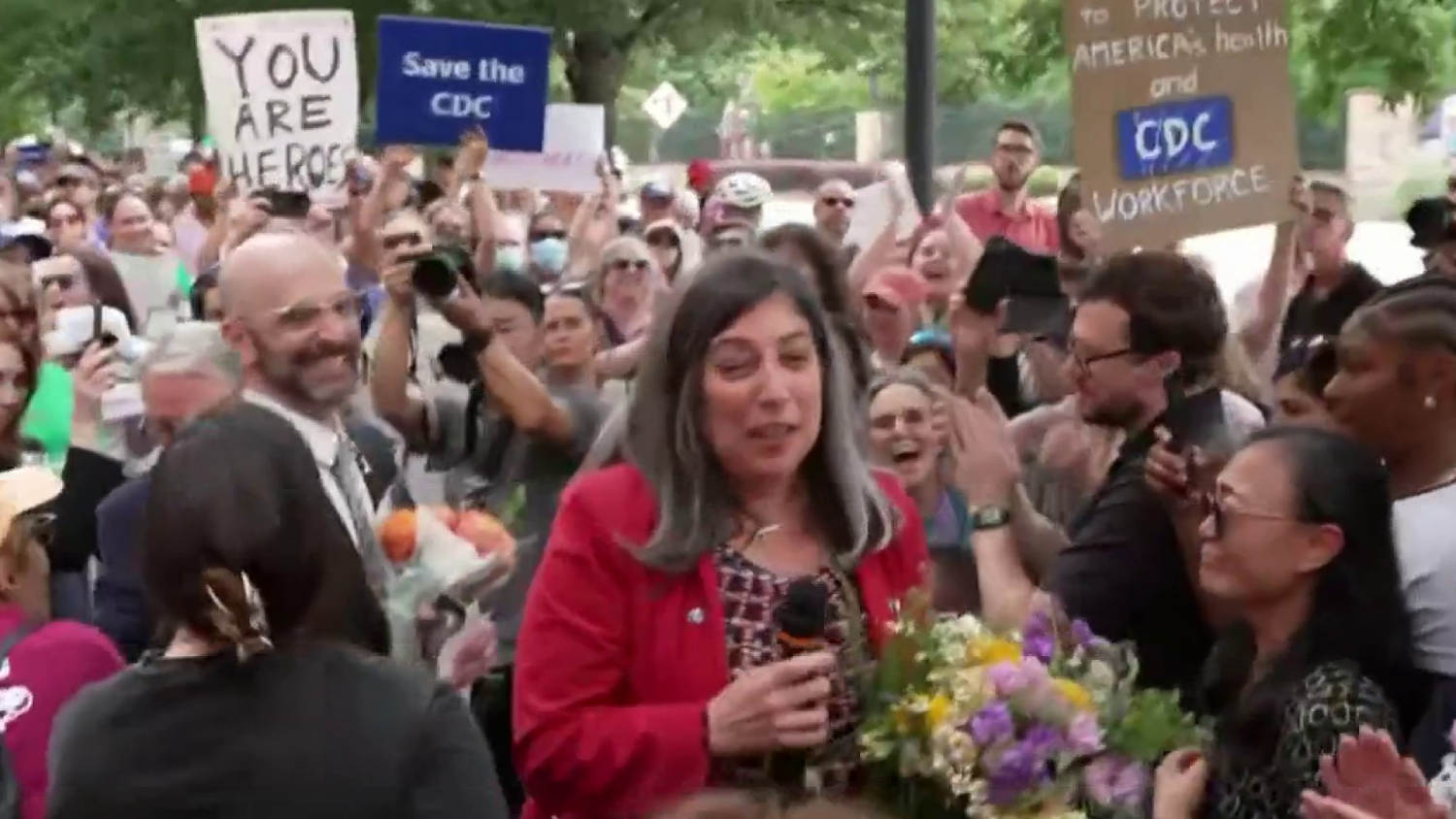 CDC staff protest Trump’s firing of agency’s director