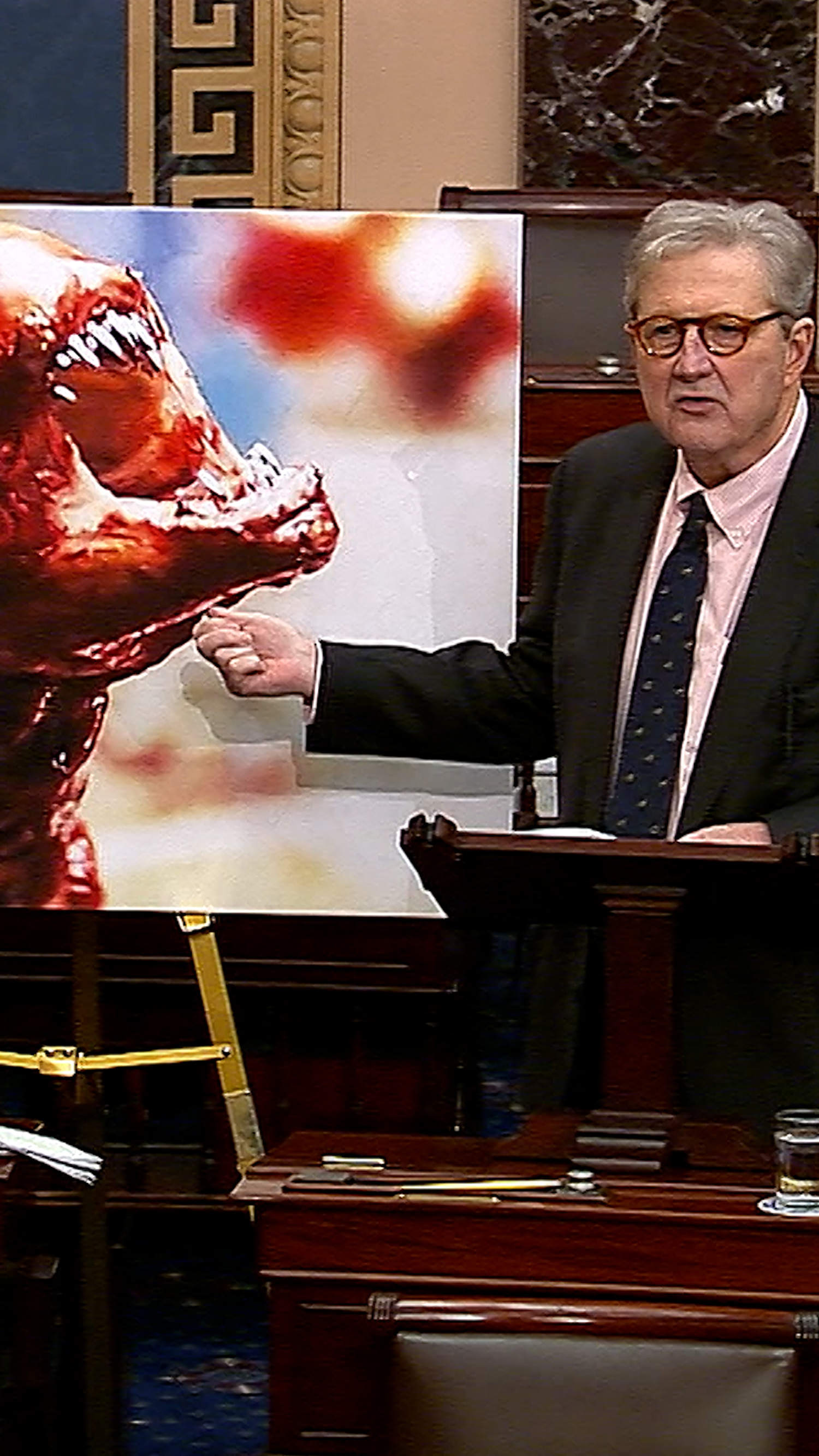 Senator makes ‘alien’ claims about radioactive shrimp