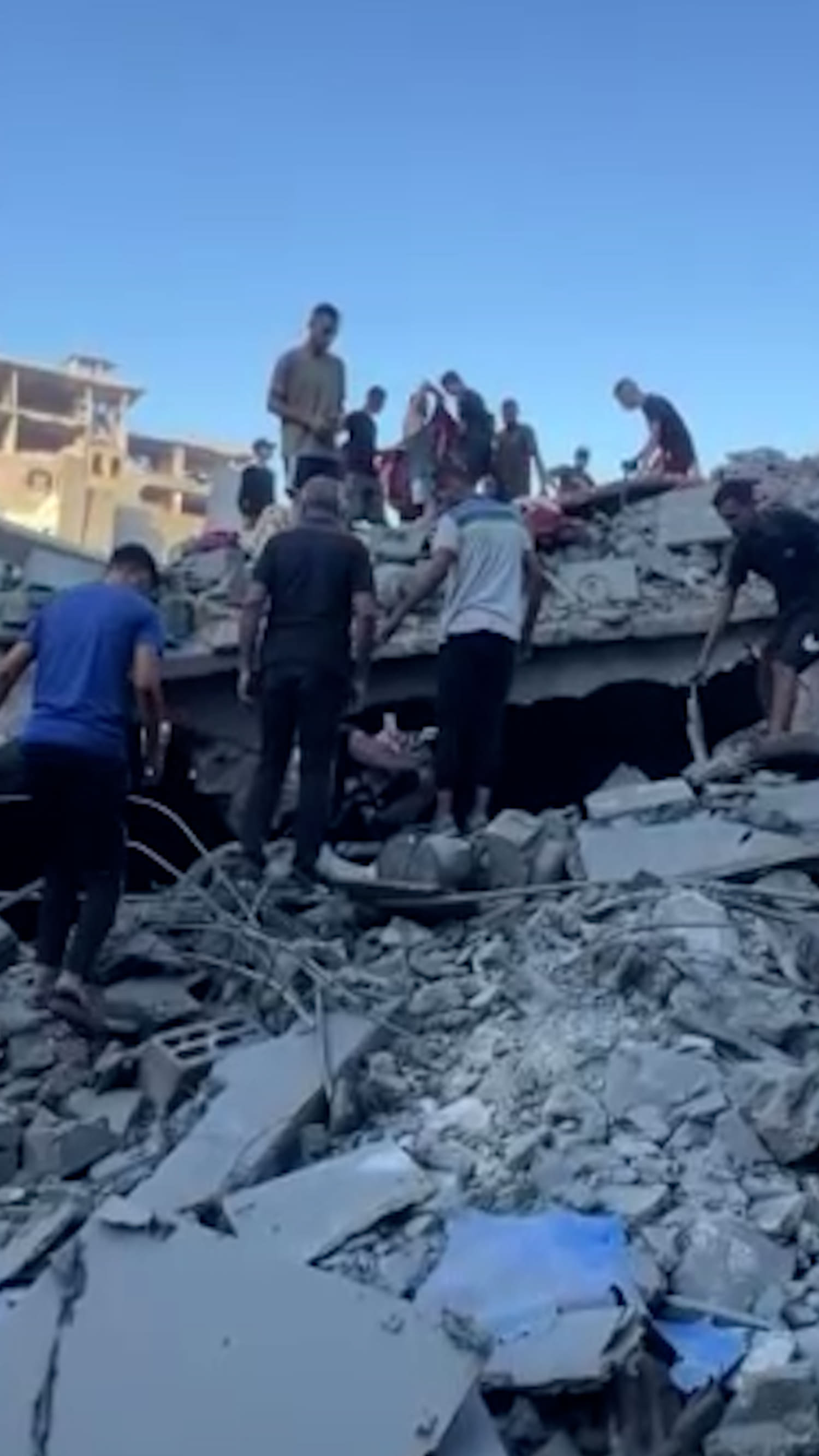 Dozens killed after Israeli airstrike in Gaza City