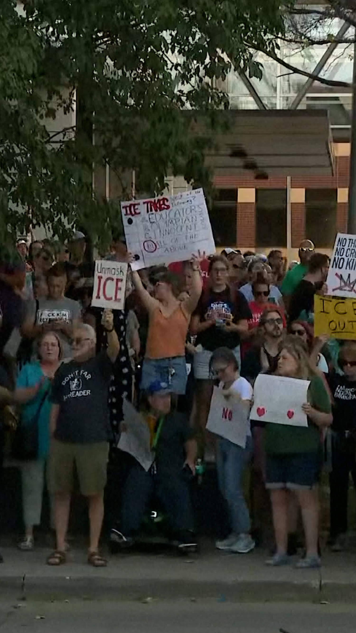 Protest in Des Moines after ICE detains superintendent