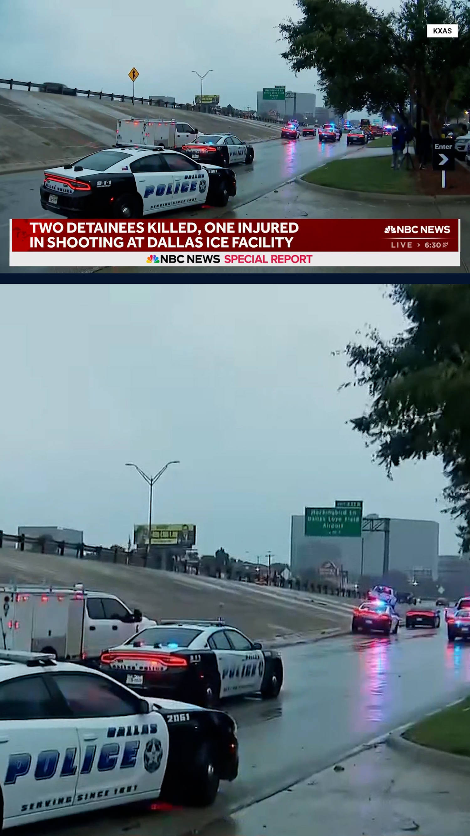 Three detainees were shot at Dallas ICE facility