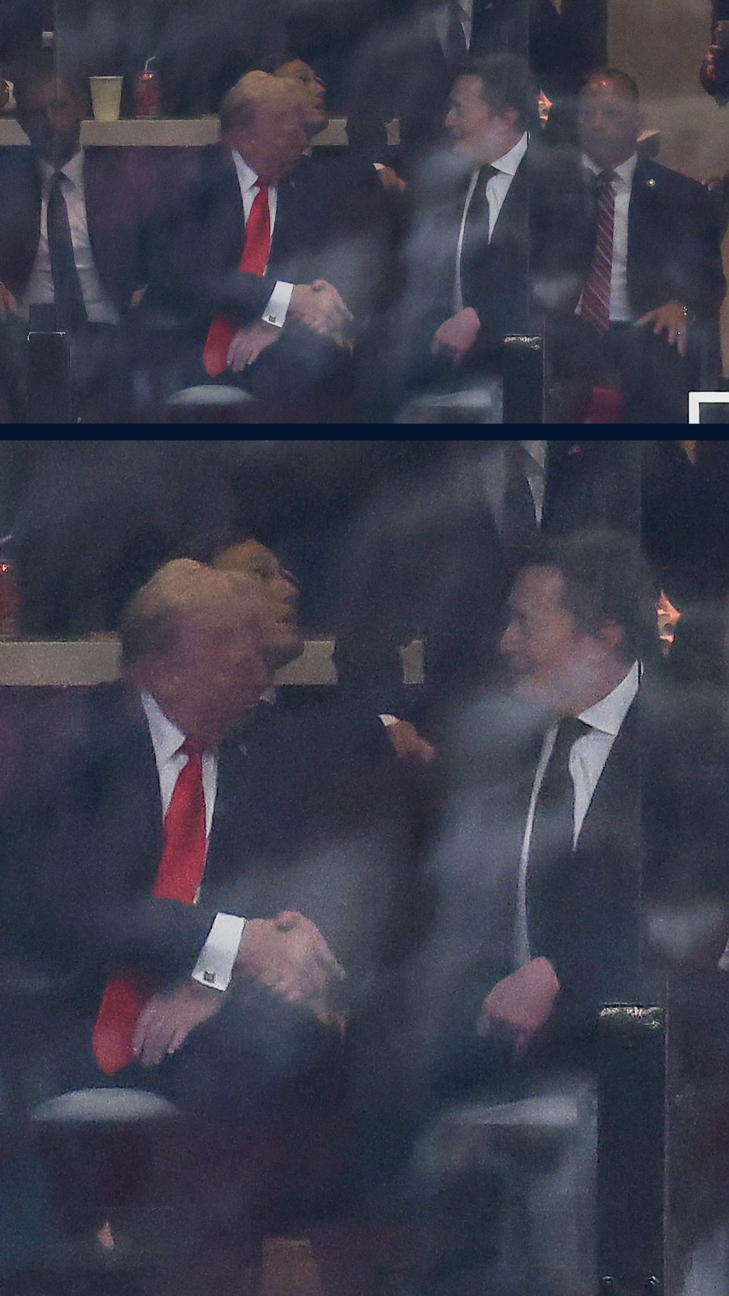 Musk sits with Trump at Kirk memorial