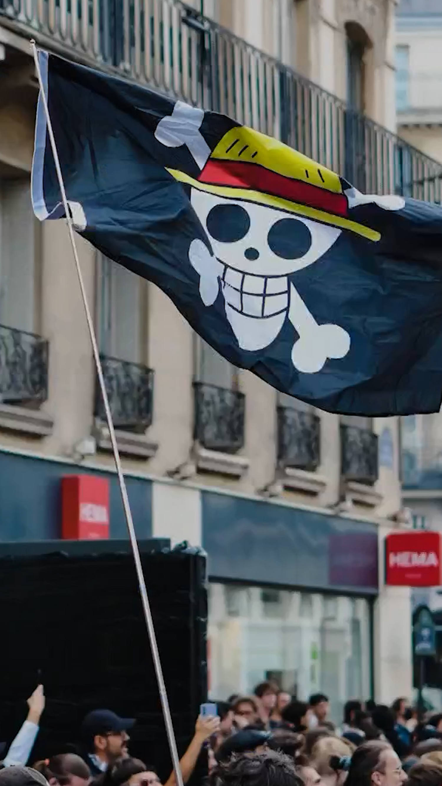 Anime pirate flag used as global symbol of rebellion