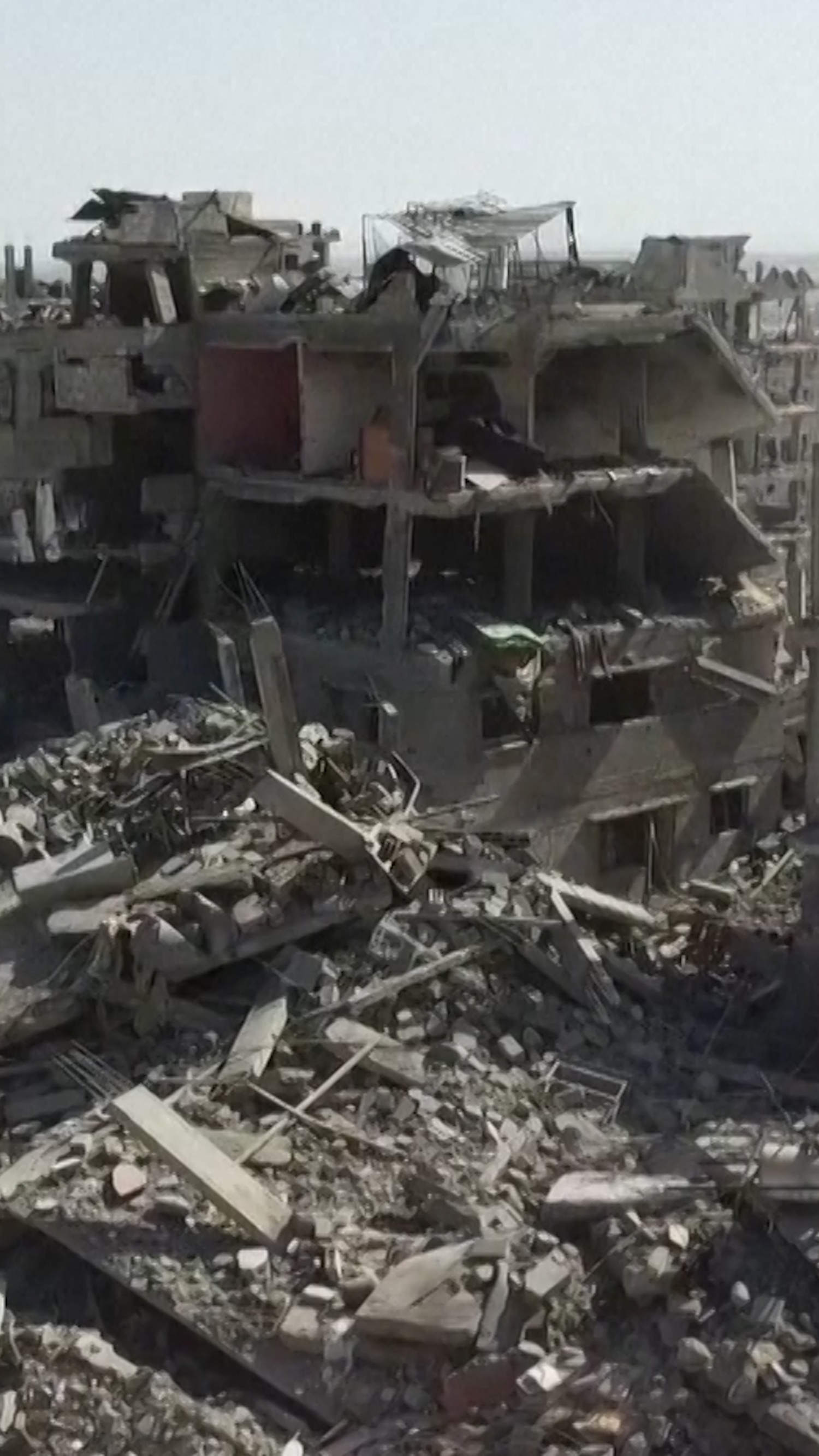 Drone video shows extent of destruction in Gaza City