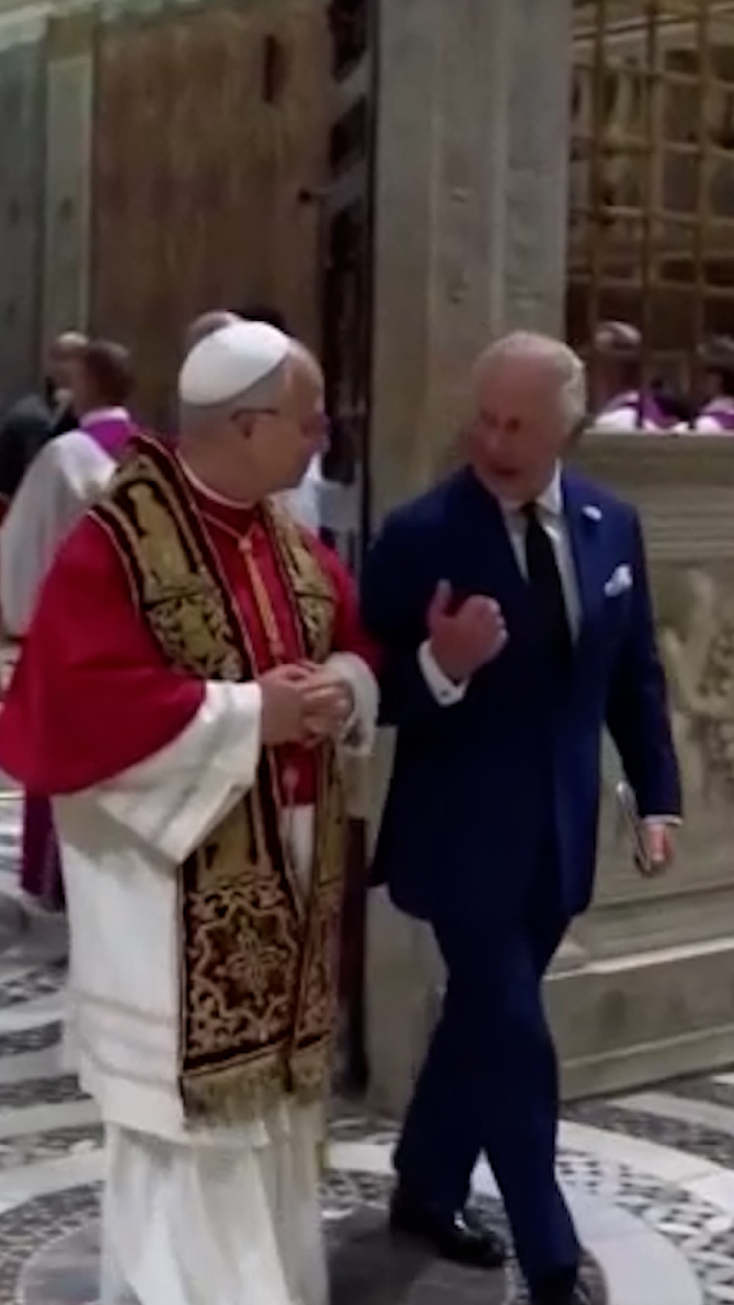 Pope Leo hosts King Charles at the Vatican
