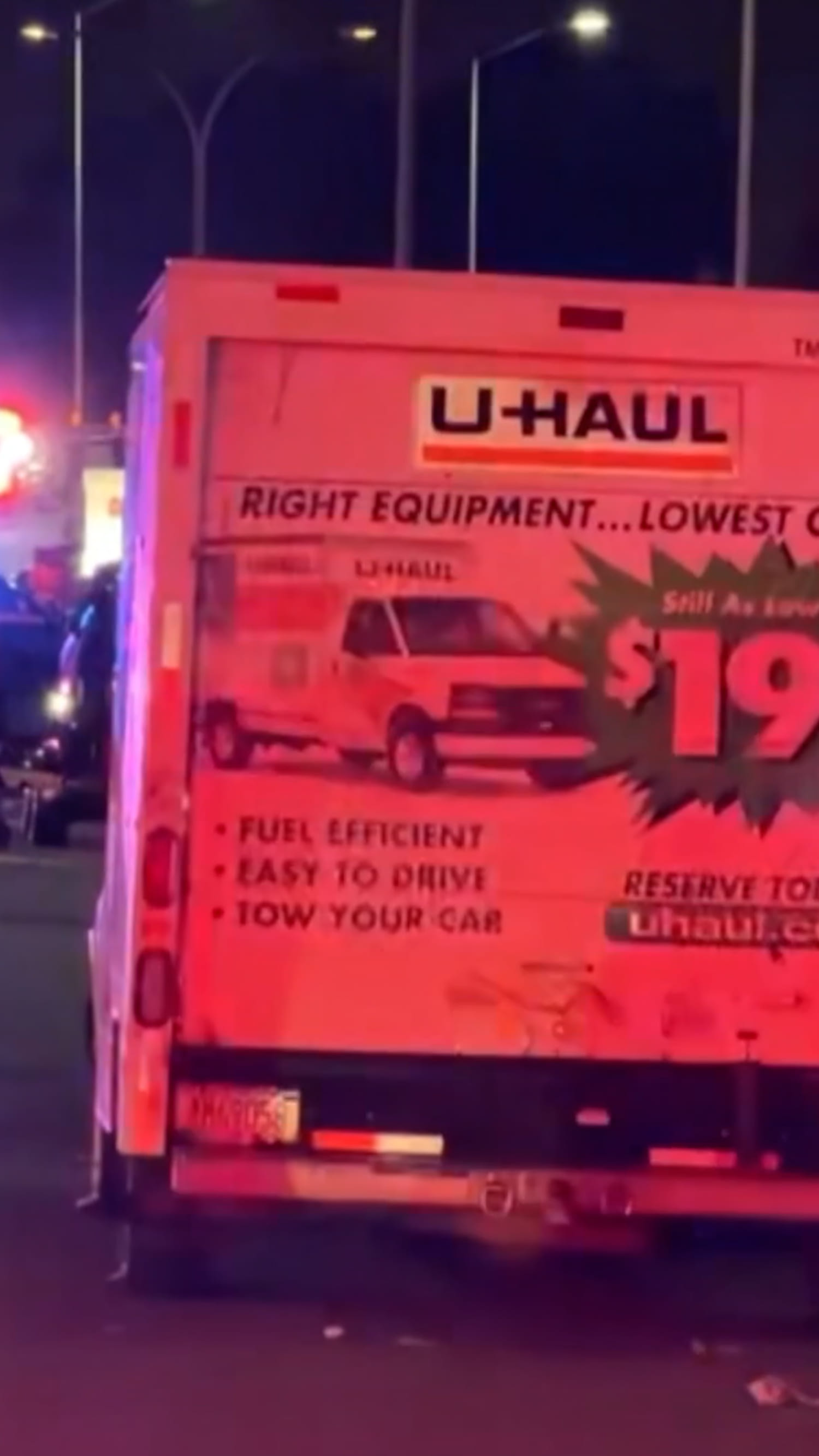 Shots fired as man drives U-Haul toward Coast Guard base
