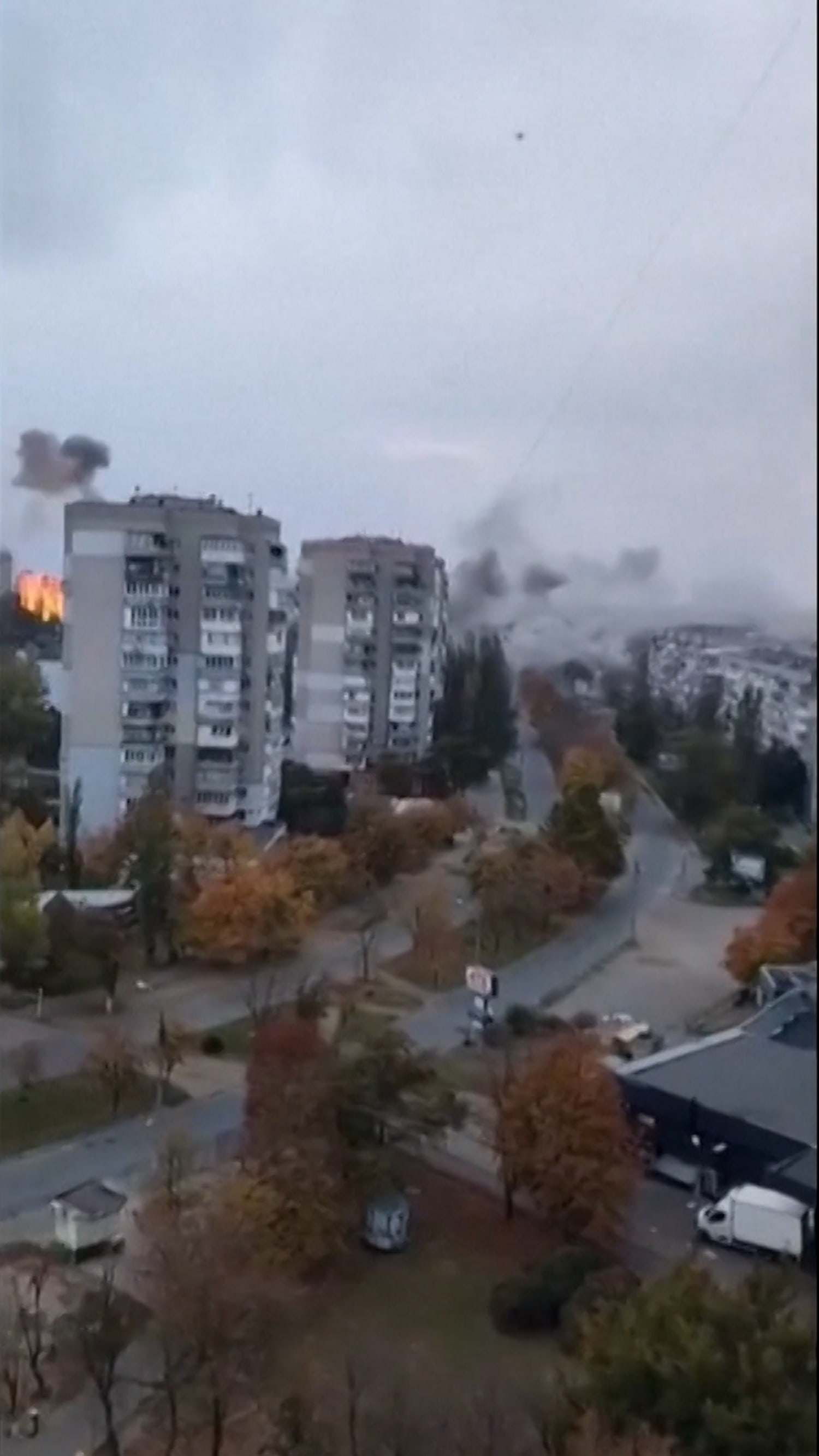 Explosions in Kherson from deadly Russian drone attack