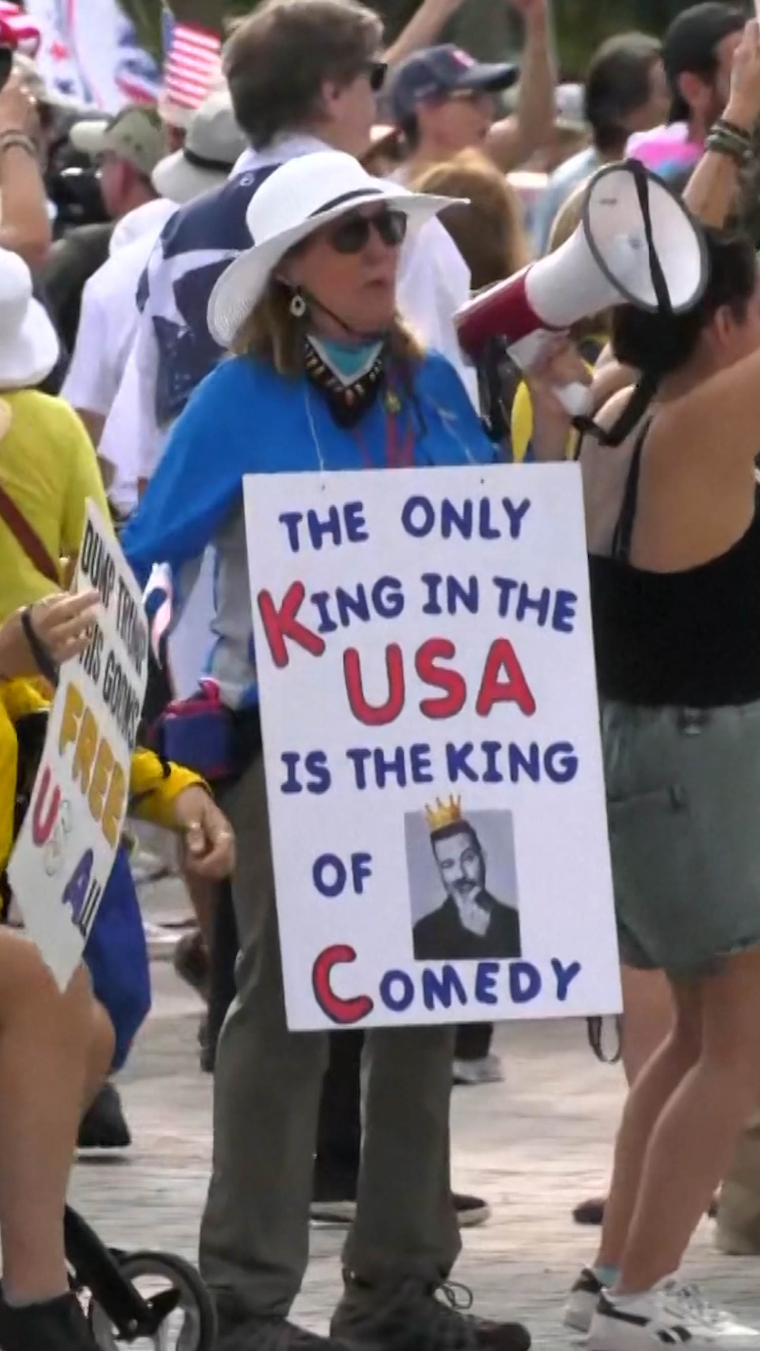 Crowds gather for 'No Kings' protest in Miami