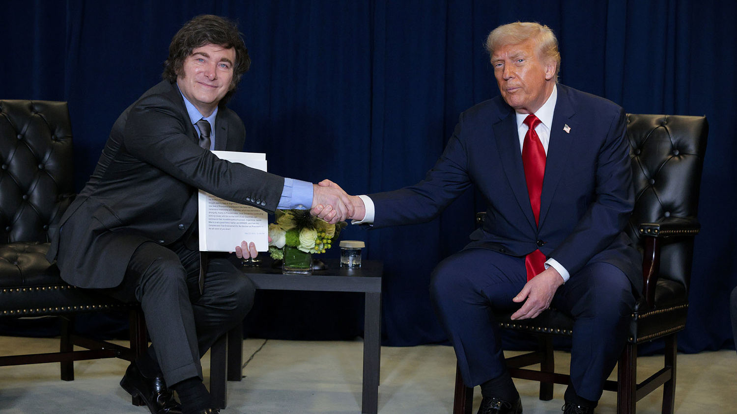 Trump meets with president of Argentina