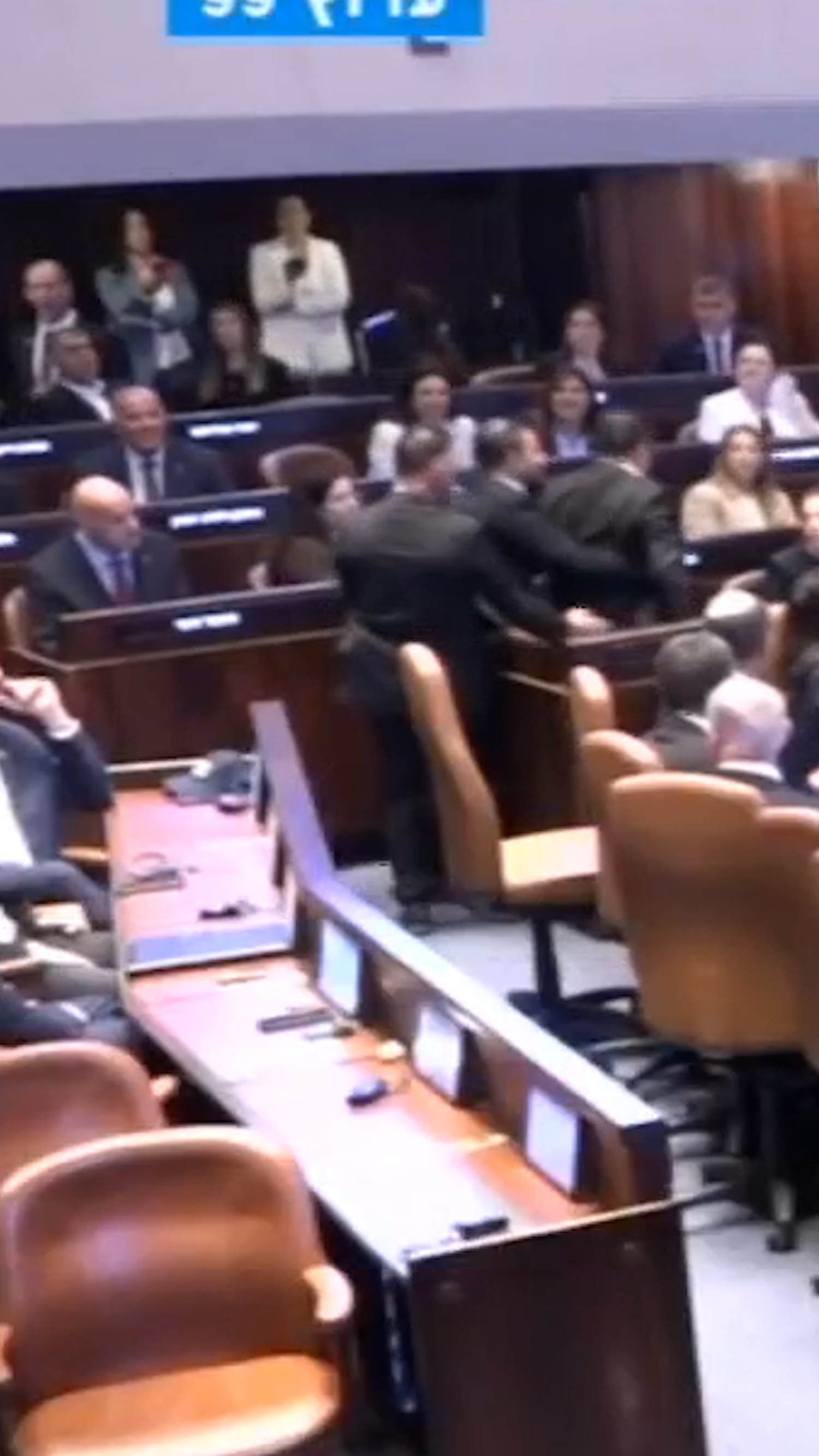 Trump heckled by left-wing members of Knesset