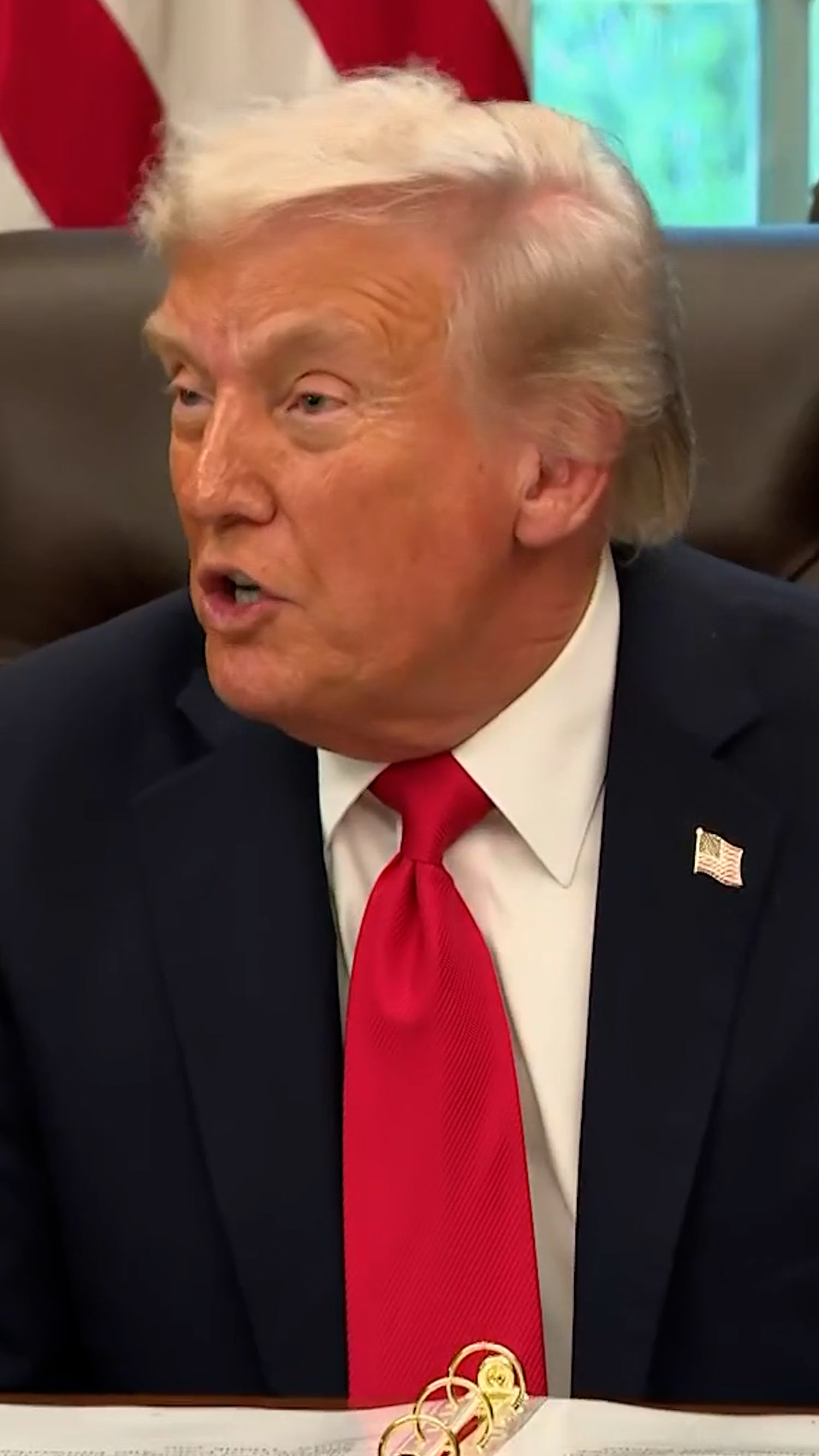 Trump responds to report he is demanding millions from DOJ