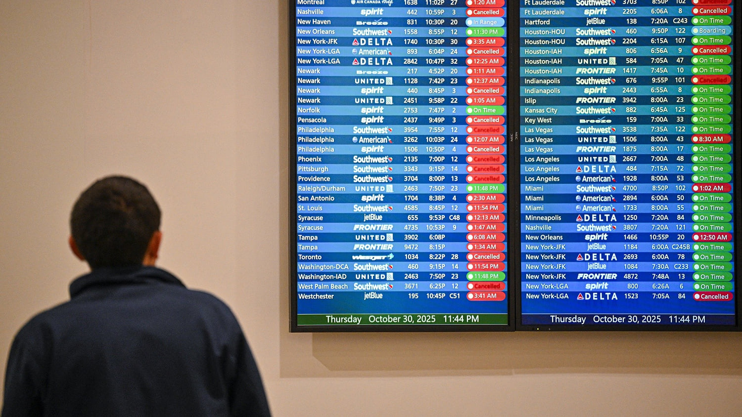 FAA's Cuts to Air Traffic Takes Effect Amid Government Shutdown