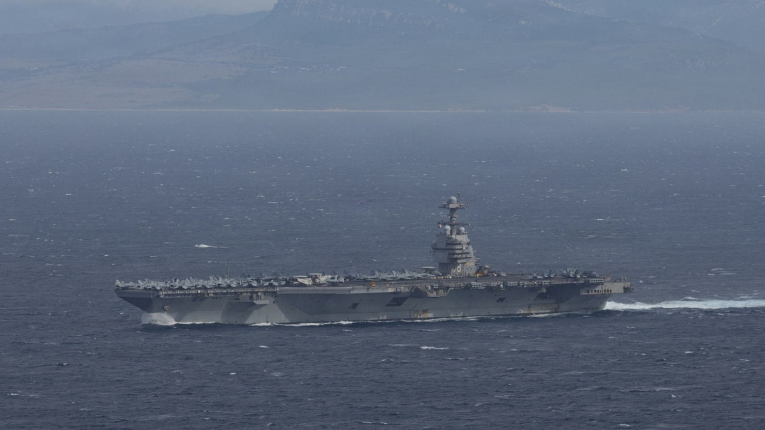 Largest U.S. aircraft carrier arrives in Latin America