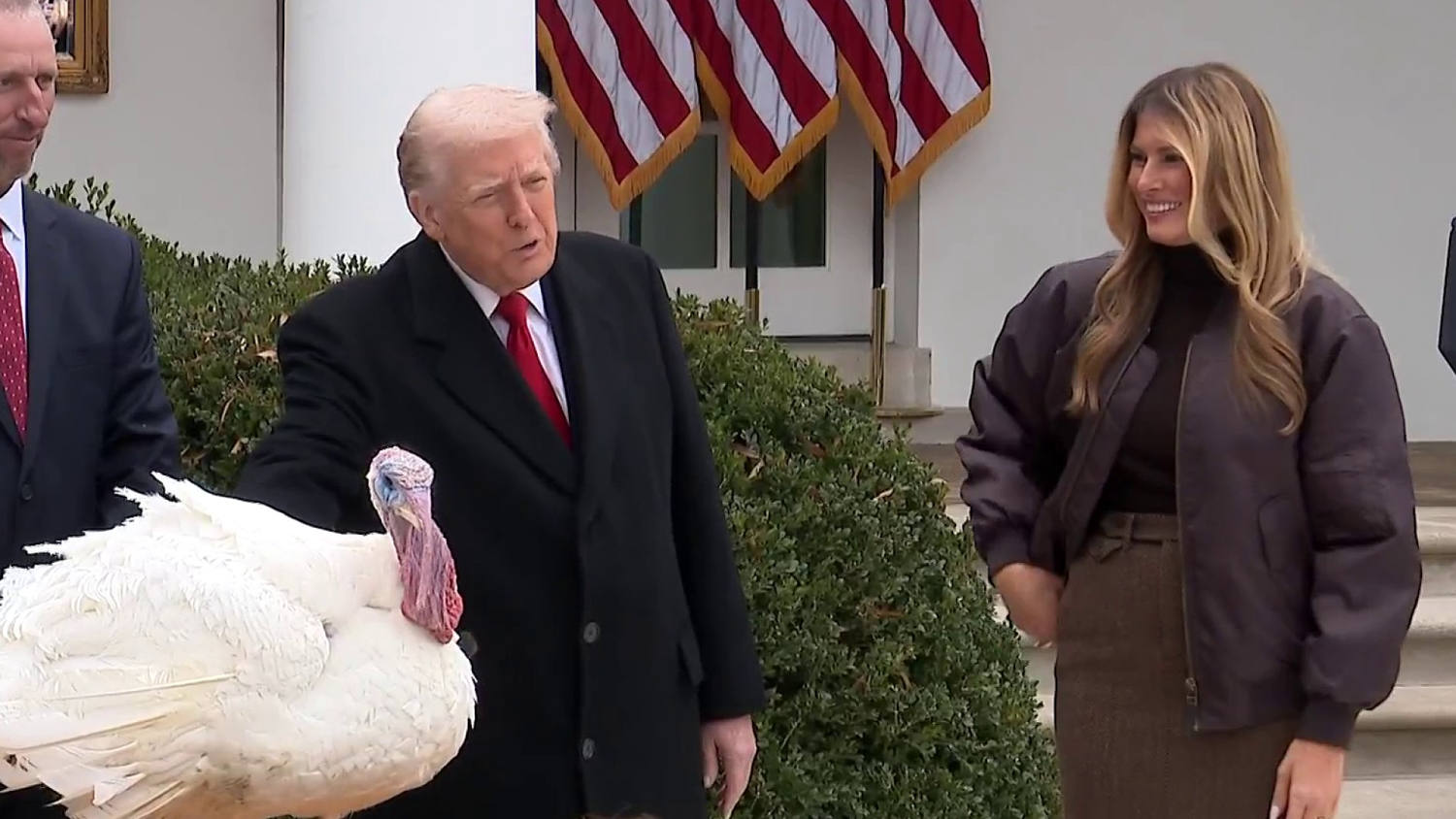 Trump pardons the turkey Gobble as part of the annual Thanksgiving tradition