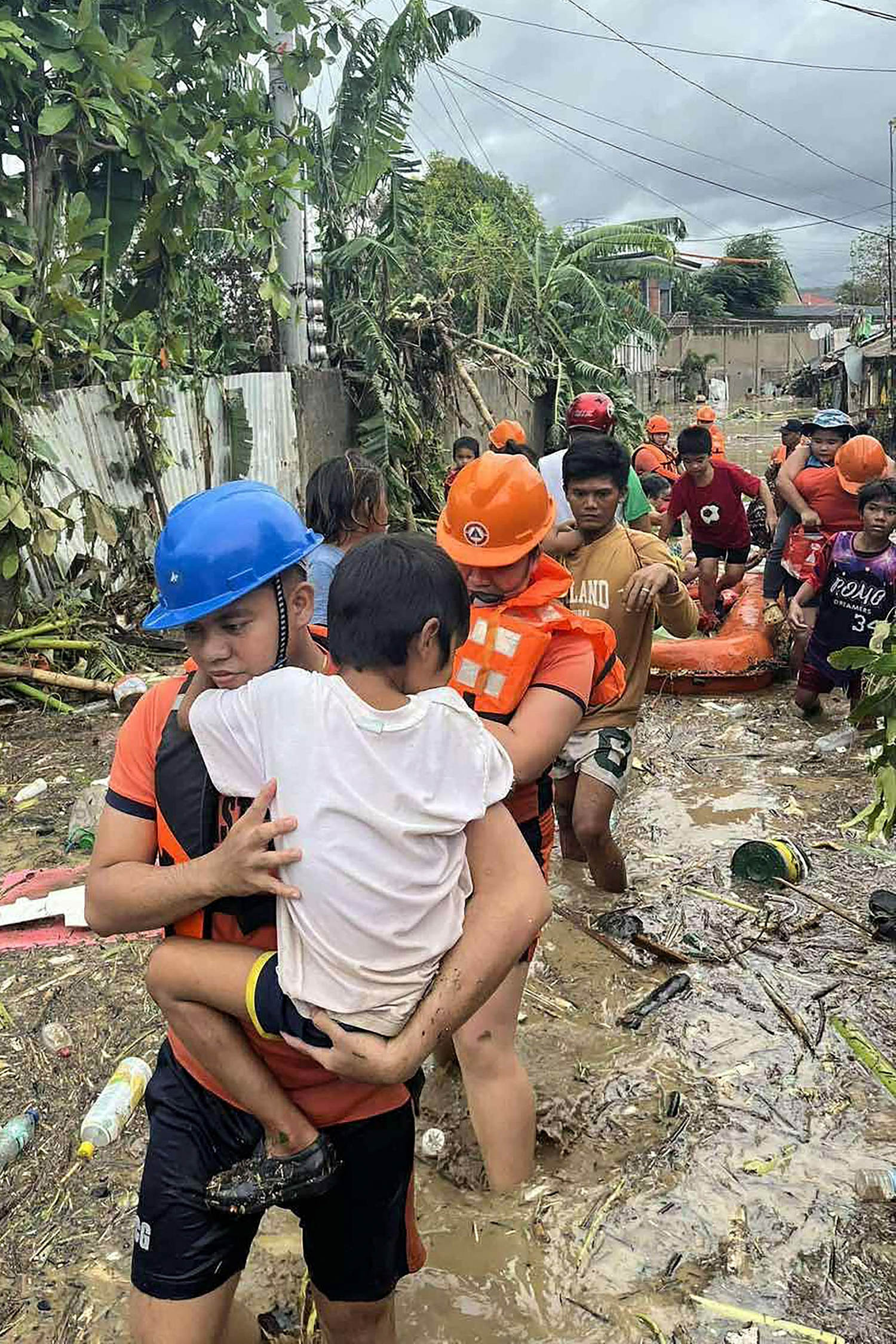 Typhoon slams the Philippines killing at least two