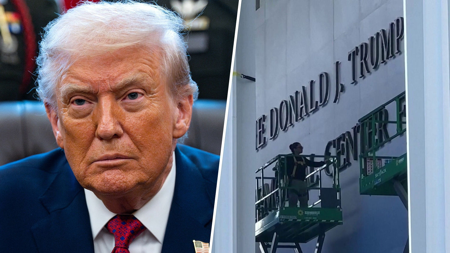 Kennedy Center Adds Trump’s Name to Front of Building