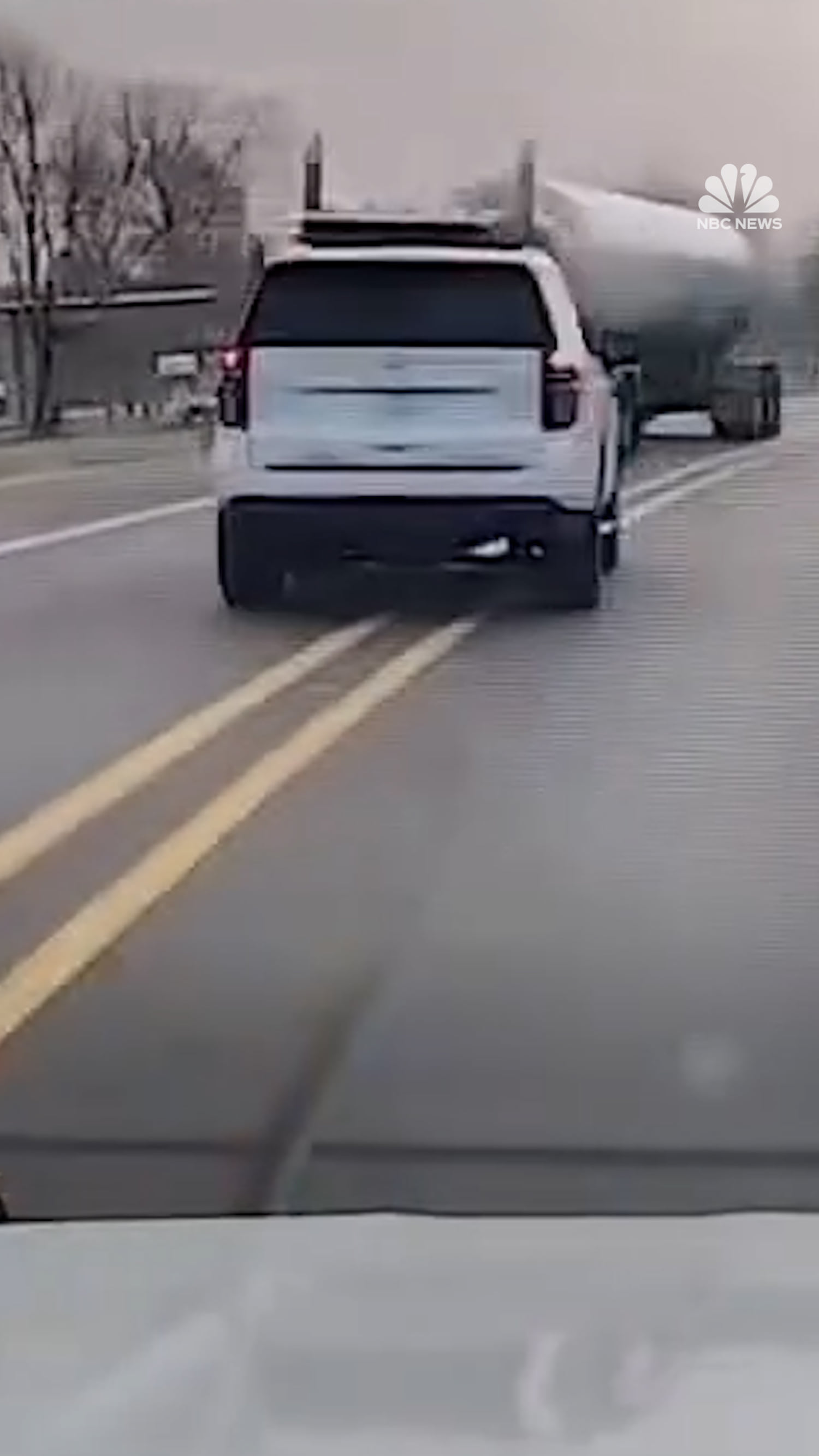 Driver crashes into tractor-trailer after falling asleep