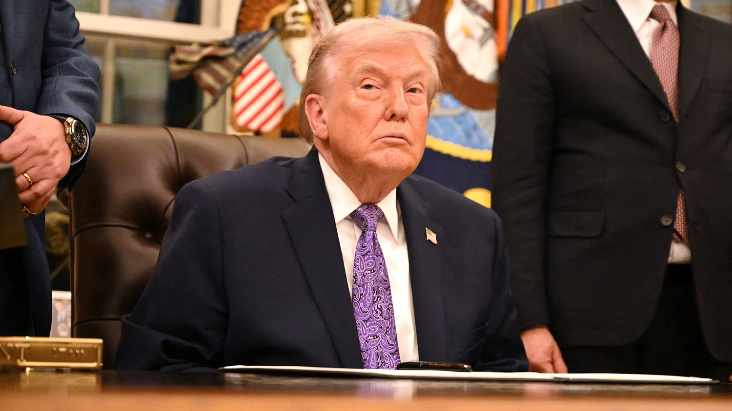 Trump participates in bill signing ceremony