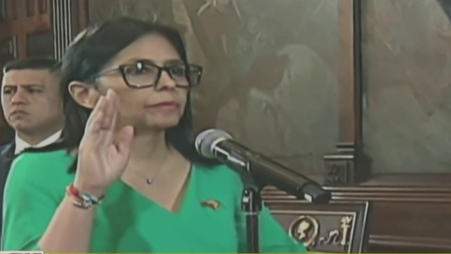 Delcy Rodriguez sworn in as Venezuela’s interim president