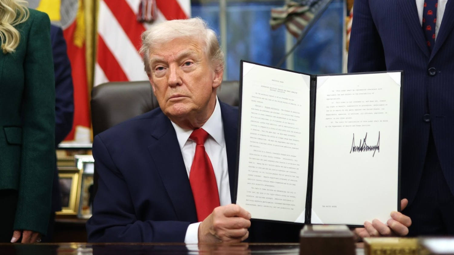 Trump signs order launching initiative to address drug addiction