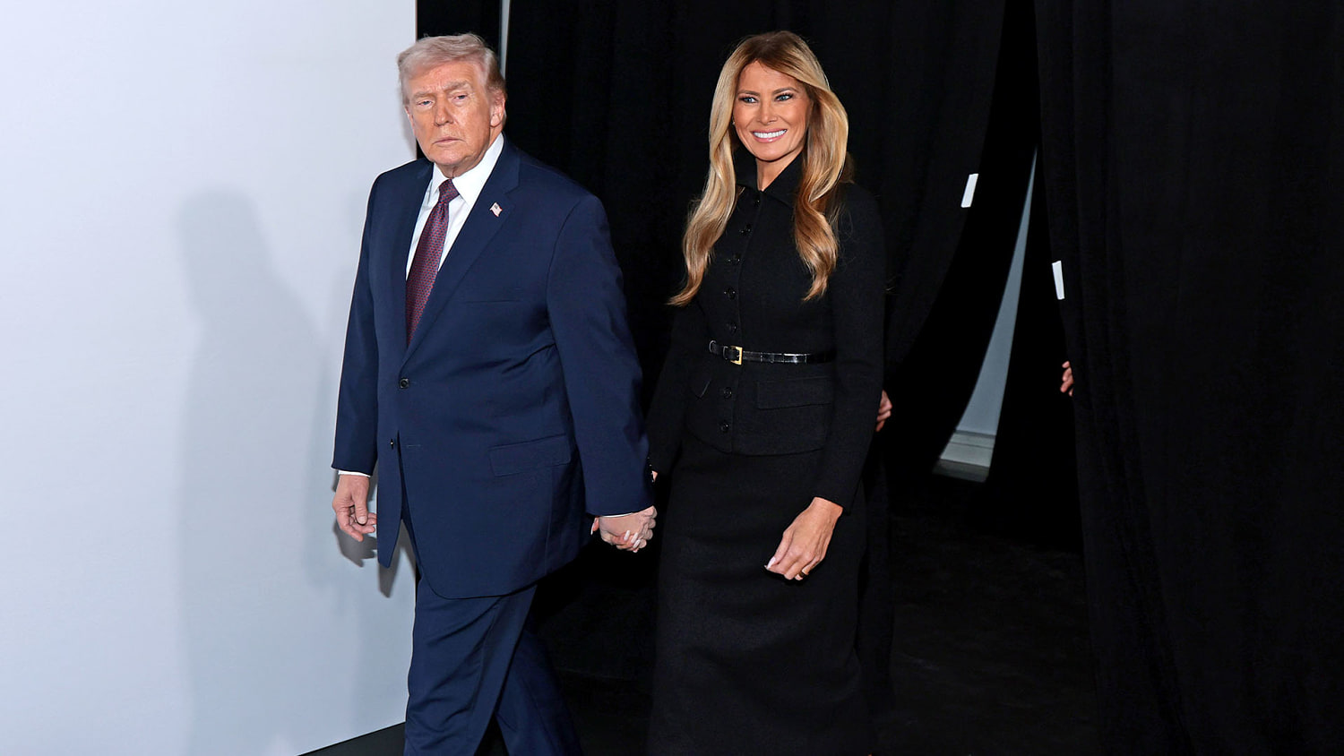 Trump responds to Amazon question, praises first lady at 'Melania' premiere