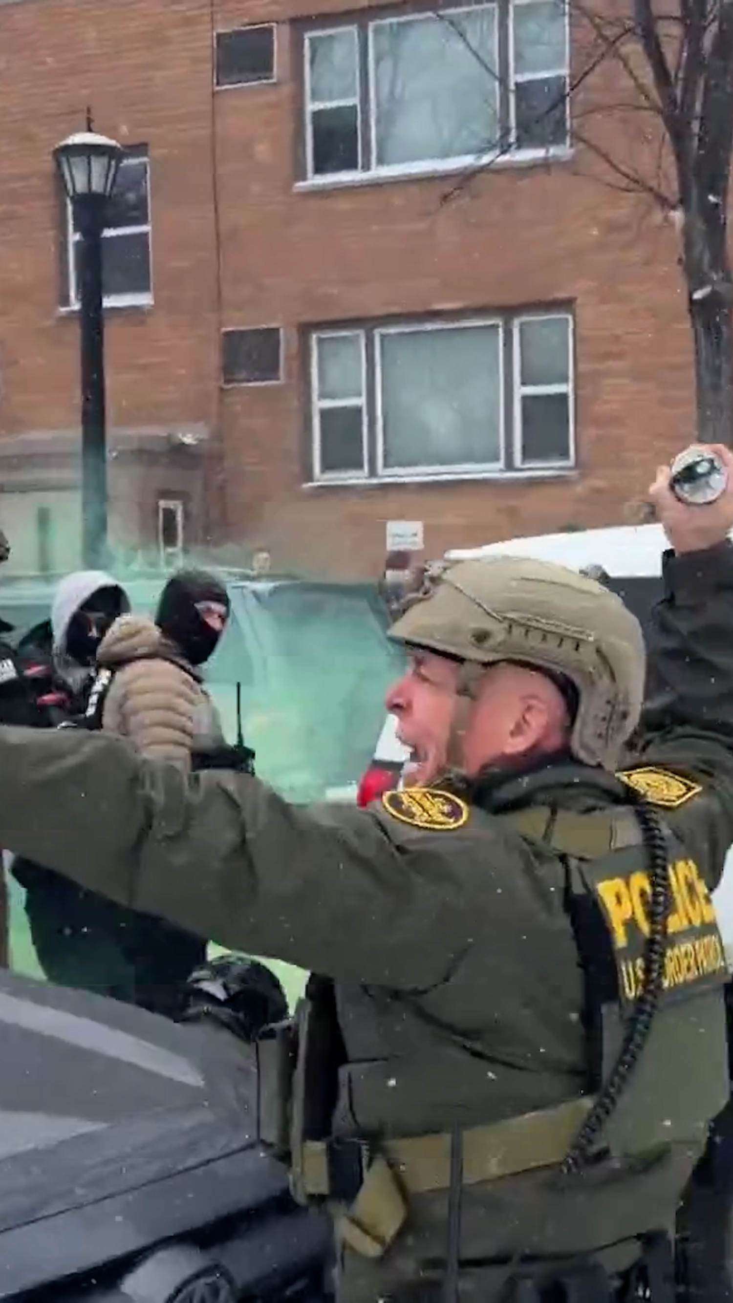 Border Patrol chief throws gas at Minneapolis protesters