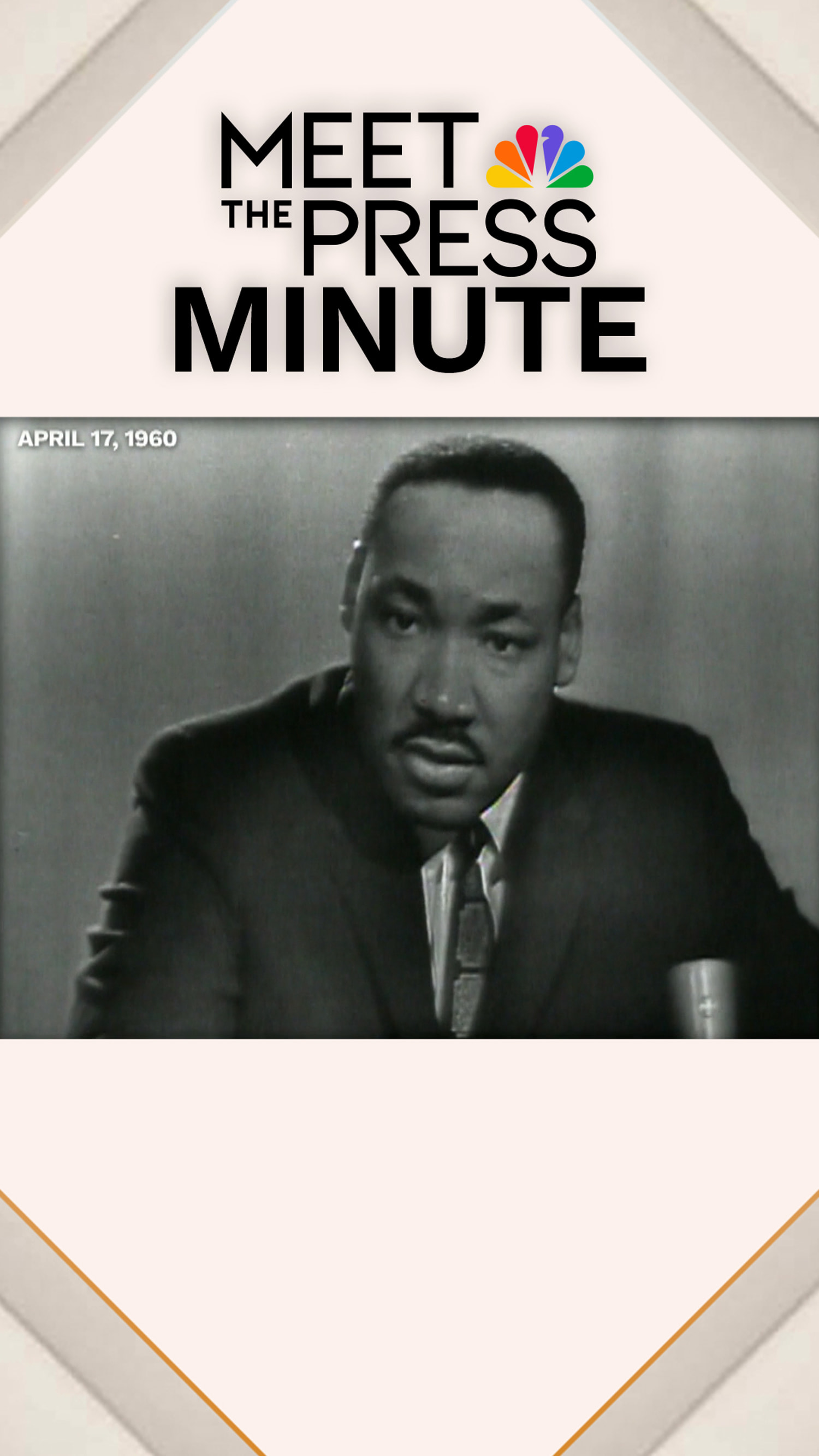 MLK Jr. called for nonviolent protests in 1960