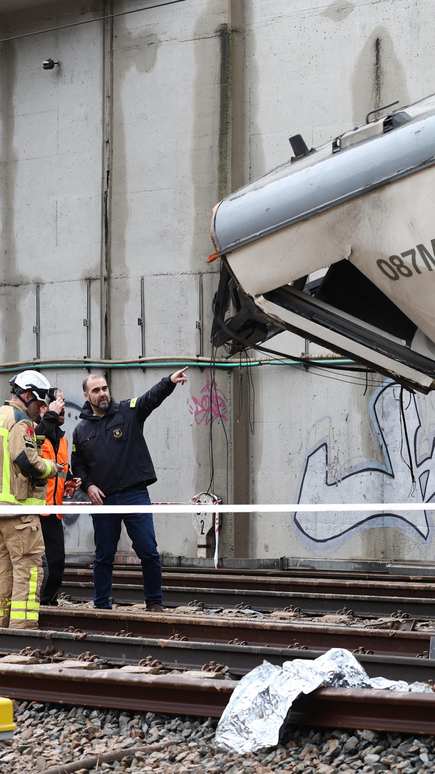 Commuter train crashes in northeastern Spain