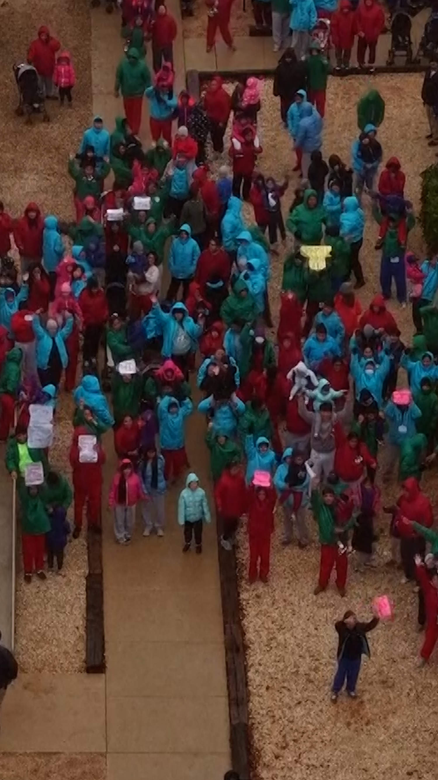 Families hold protest inside Texas detention facility
