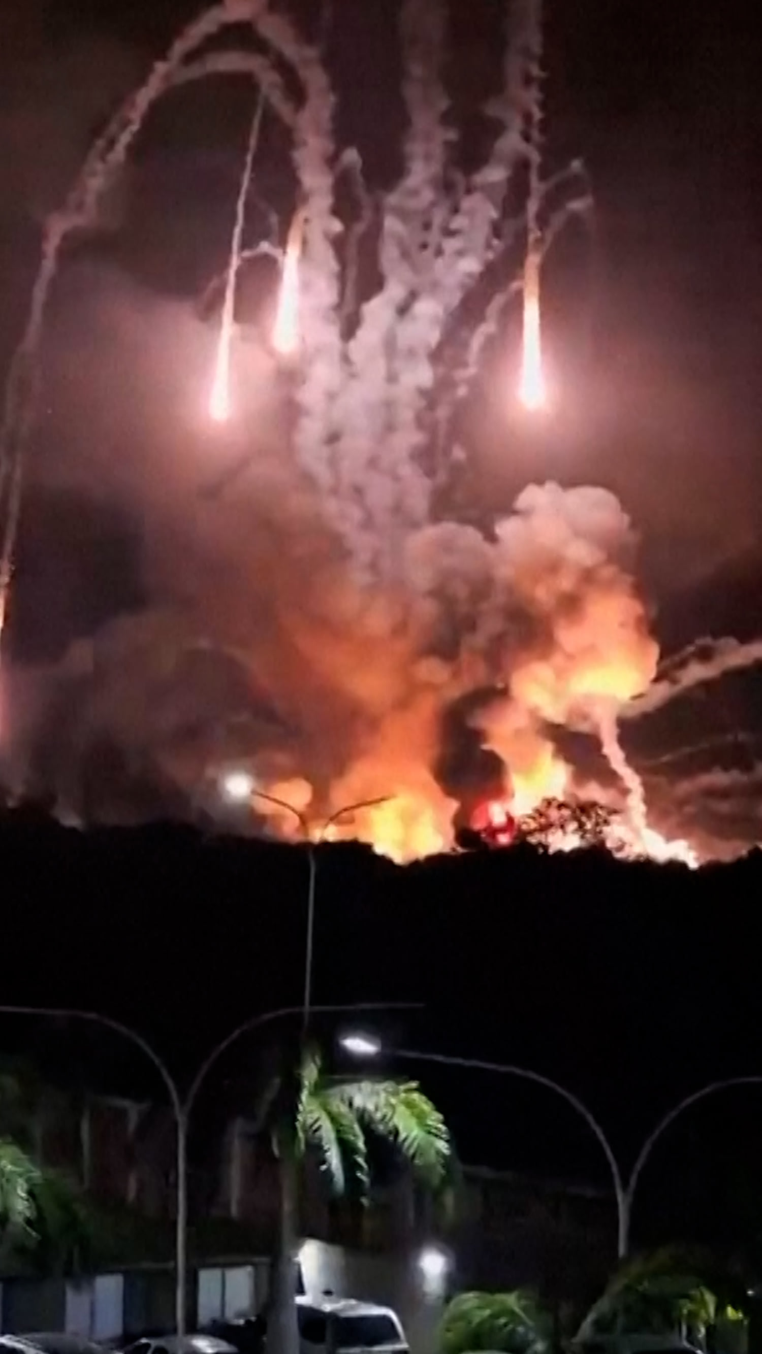 Multiple explosions rock Venezuelan coastal city