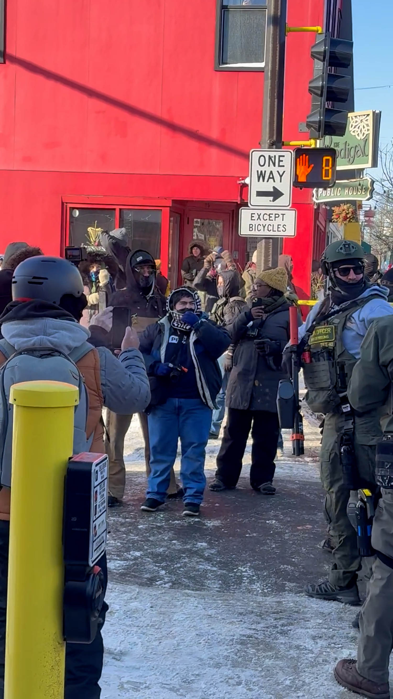 Crowds gather in Minneapolis after federal agent-involved shooting