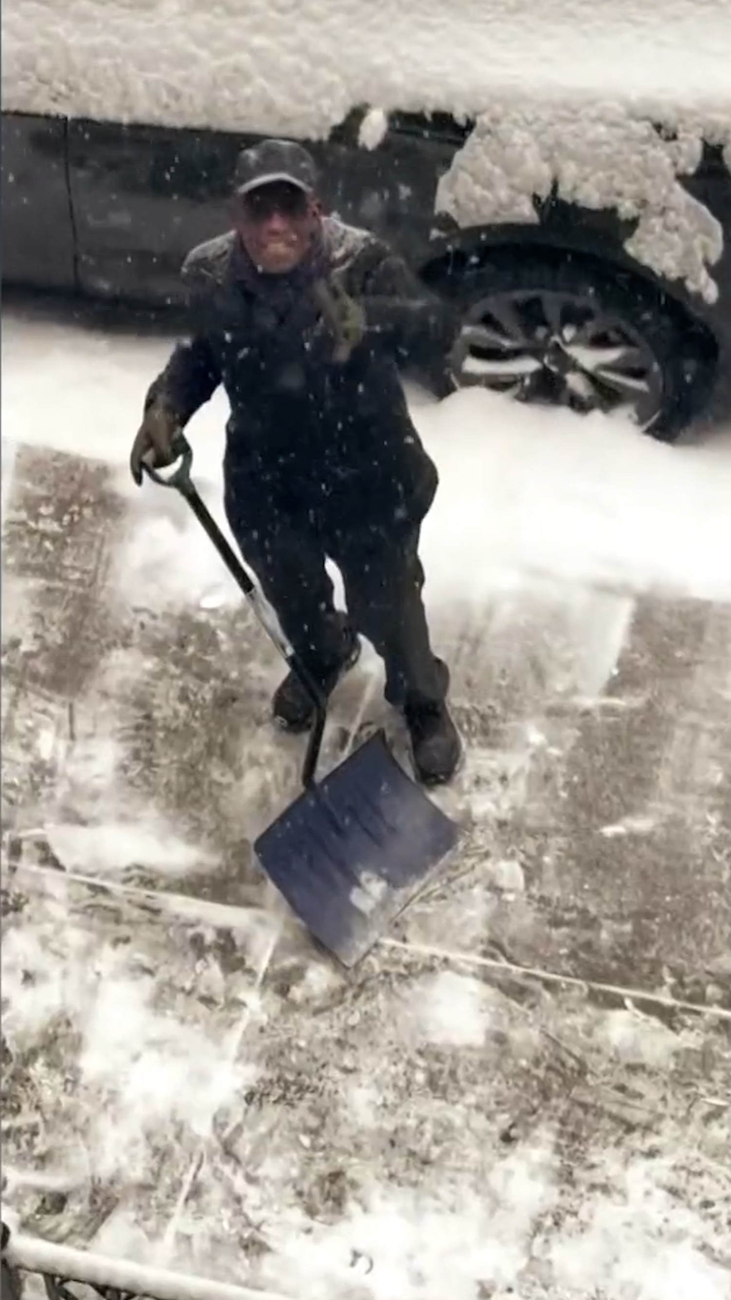 Al Roker shovels snow in massive winter storm 