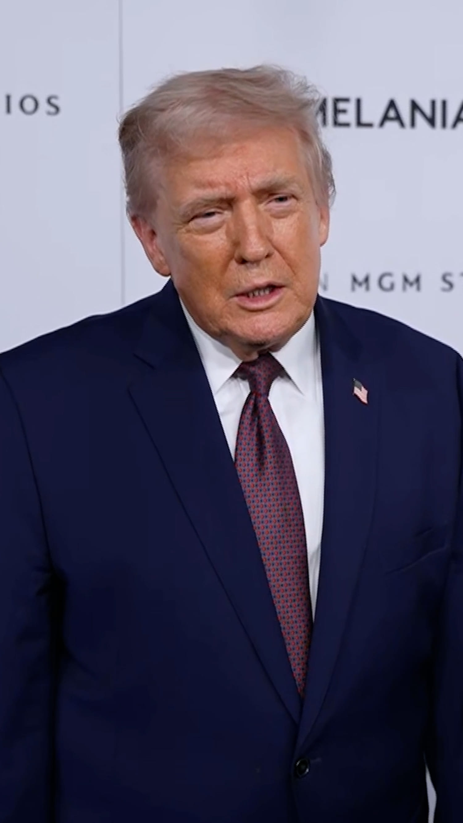 President Trump says wife's film brings back 'glamour'