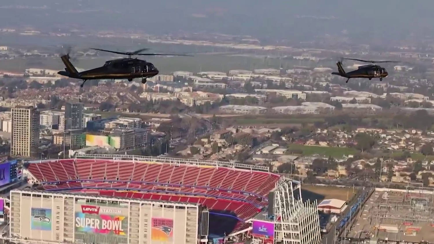 Massive security operation for Super Bowl