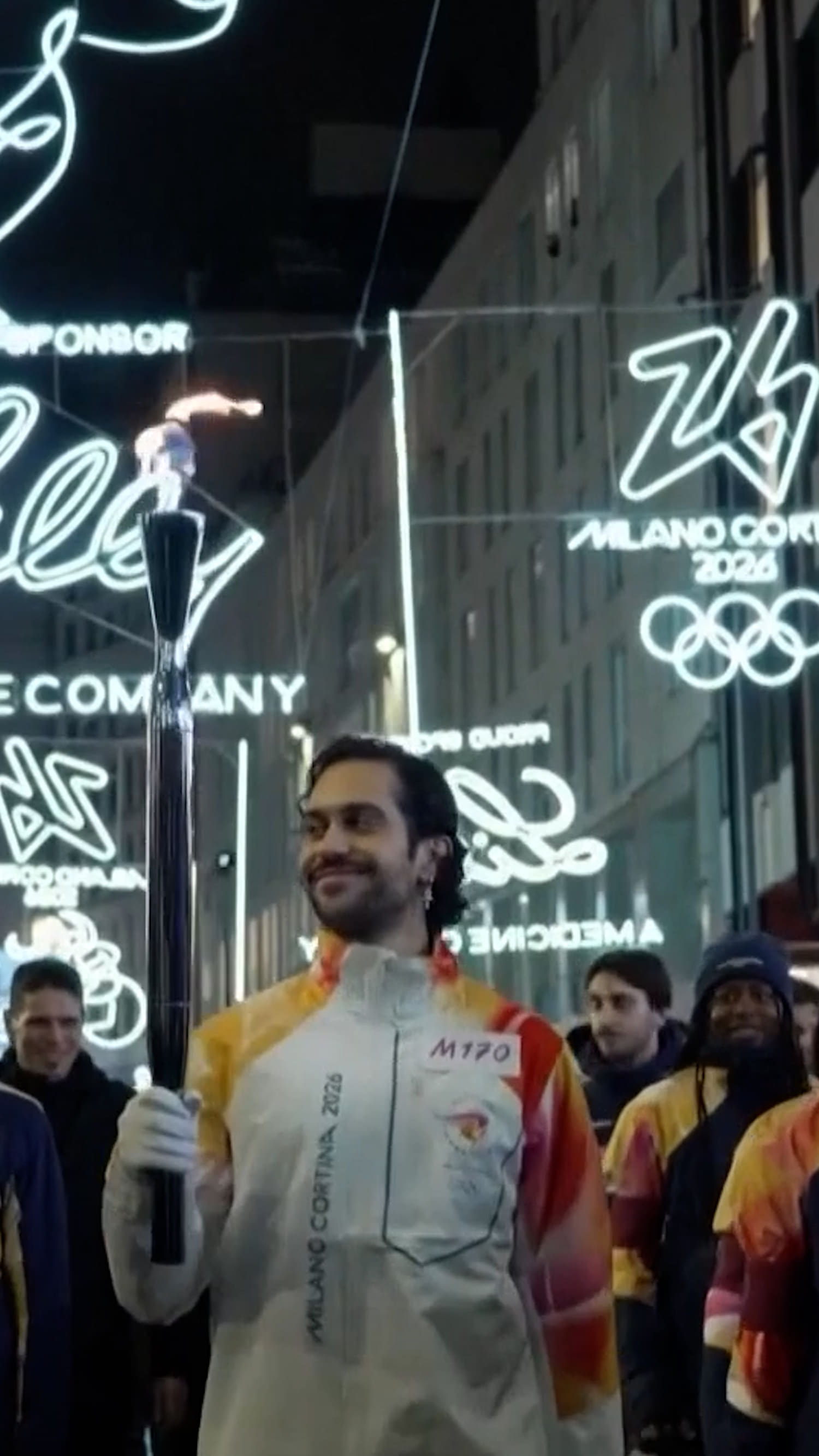 Olympic torch arrives in Milan ahead of opening ceremony