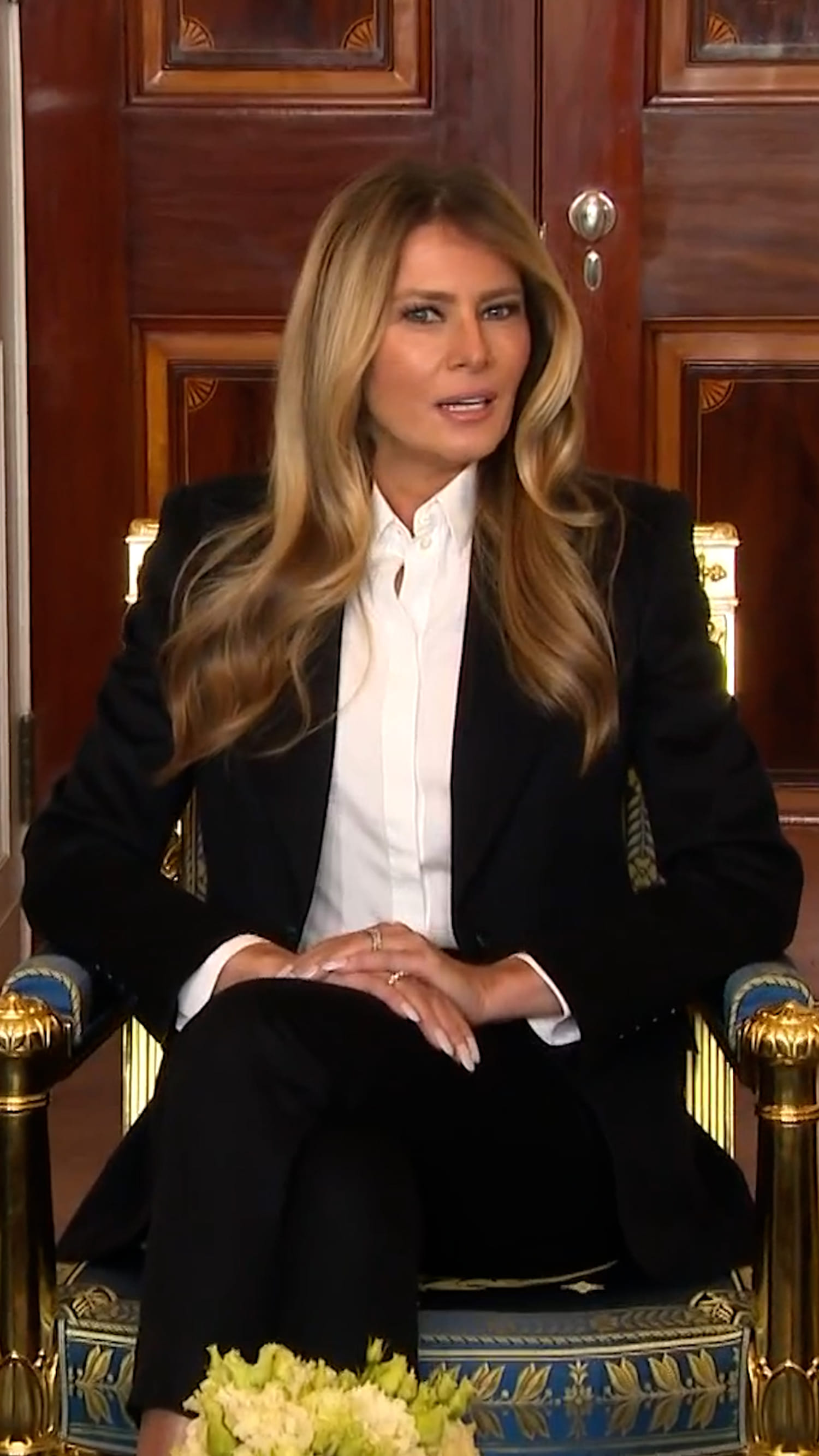 Melania Trump meets with freed Hamas hostages