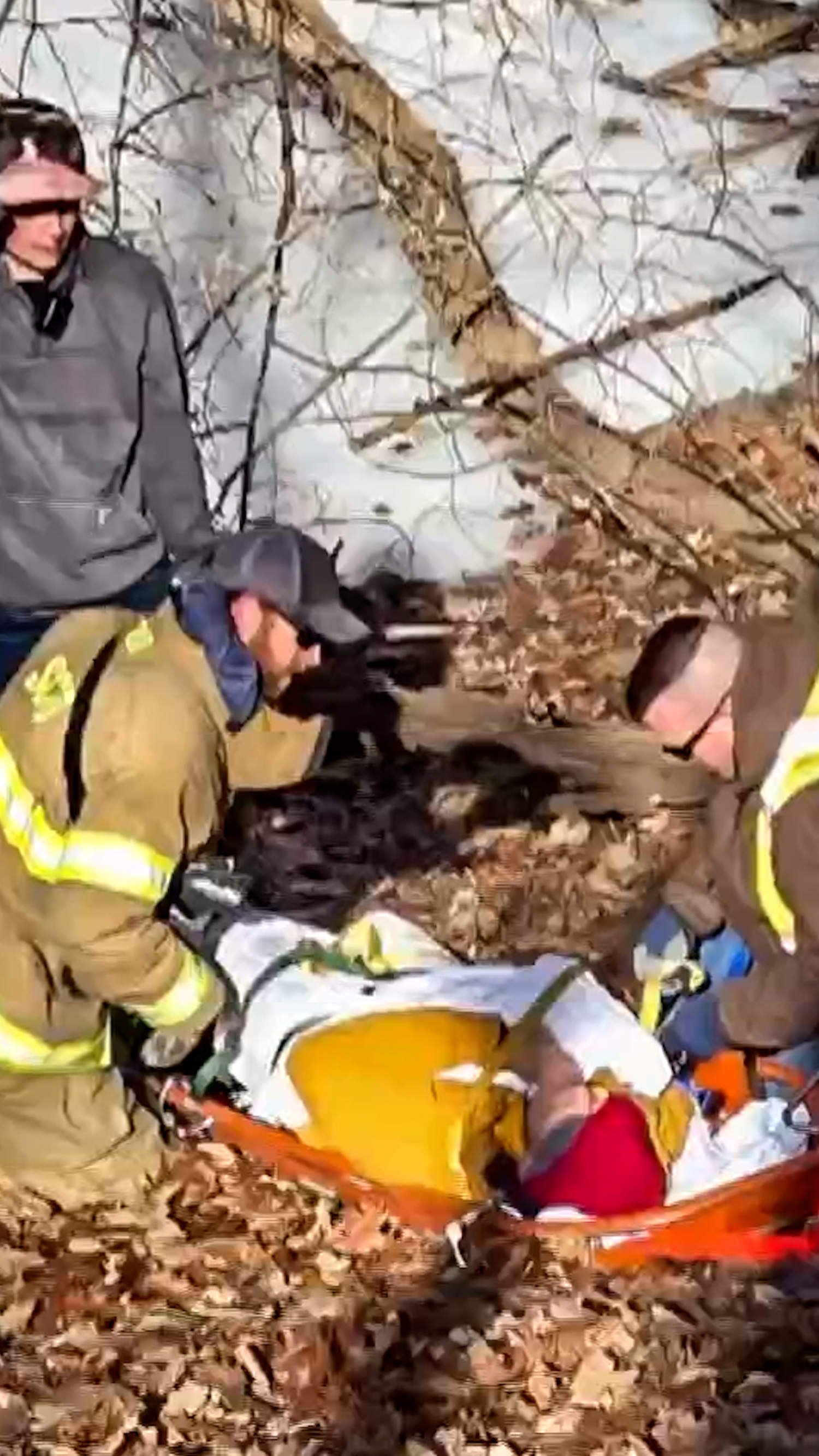 Police use drone to find injured man missing in woods