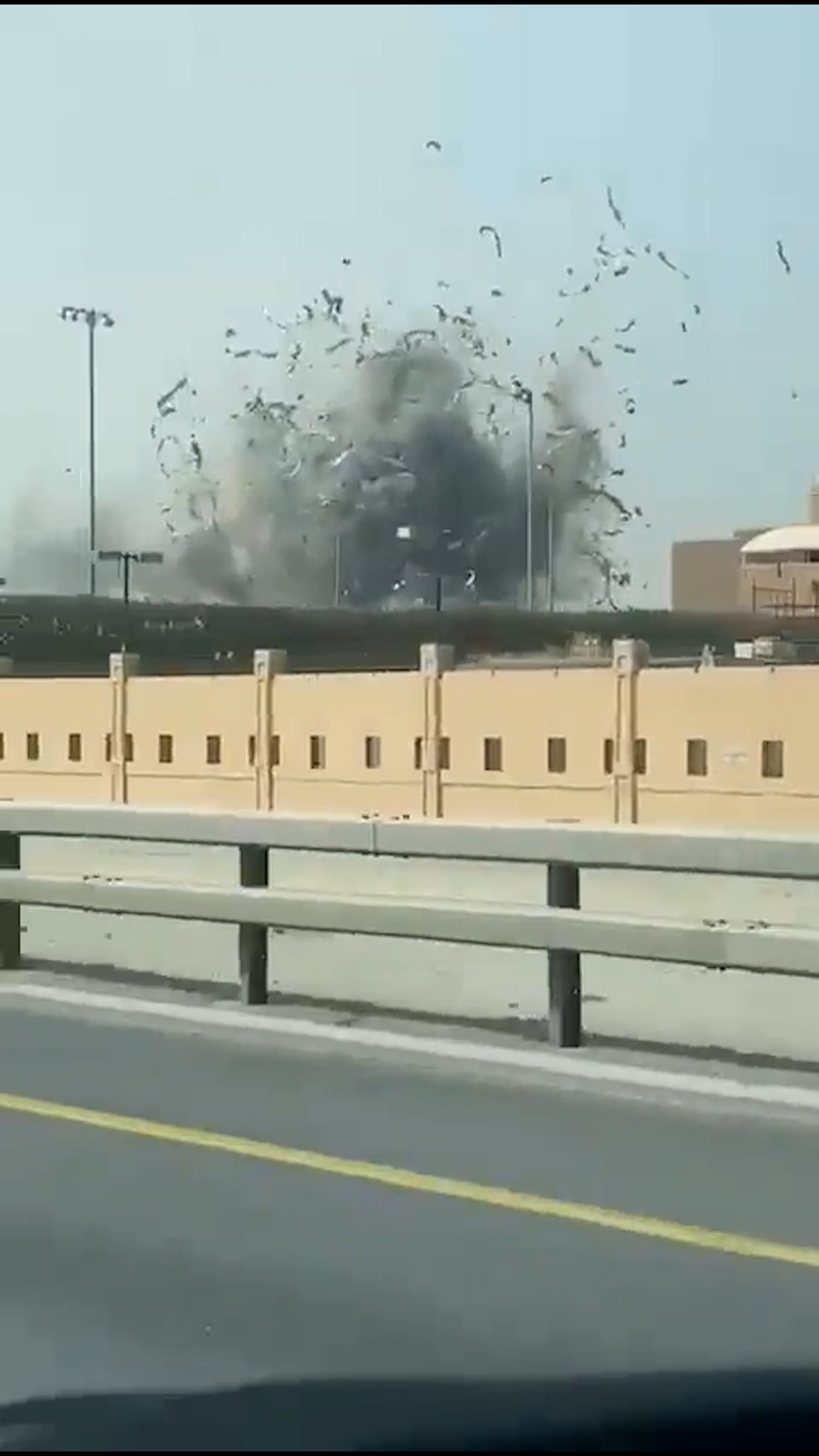 Missile strikes seen at U.S. Navy base in Bahrain
