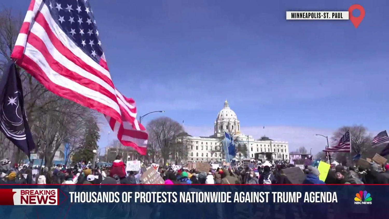 Thousands of ‘No Kings’ protests against the Trump agenda