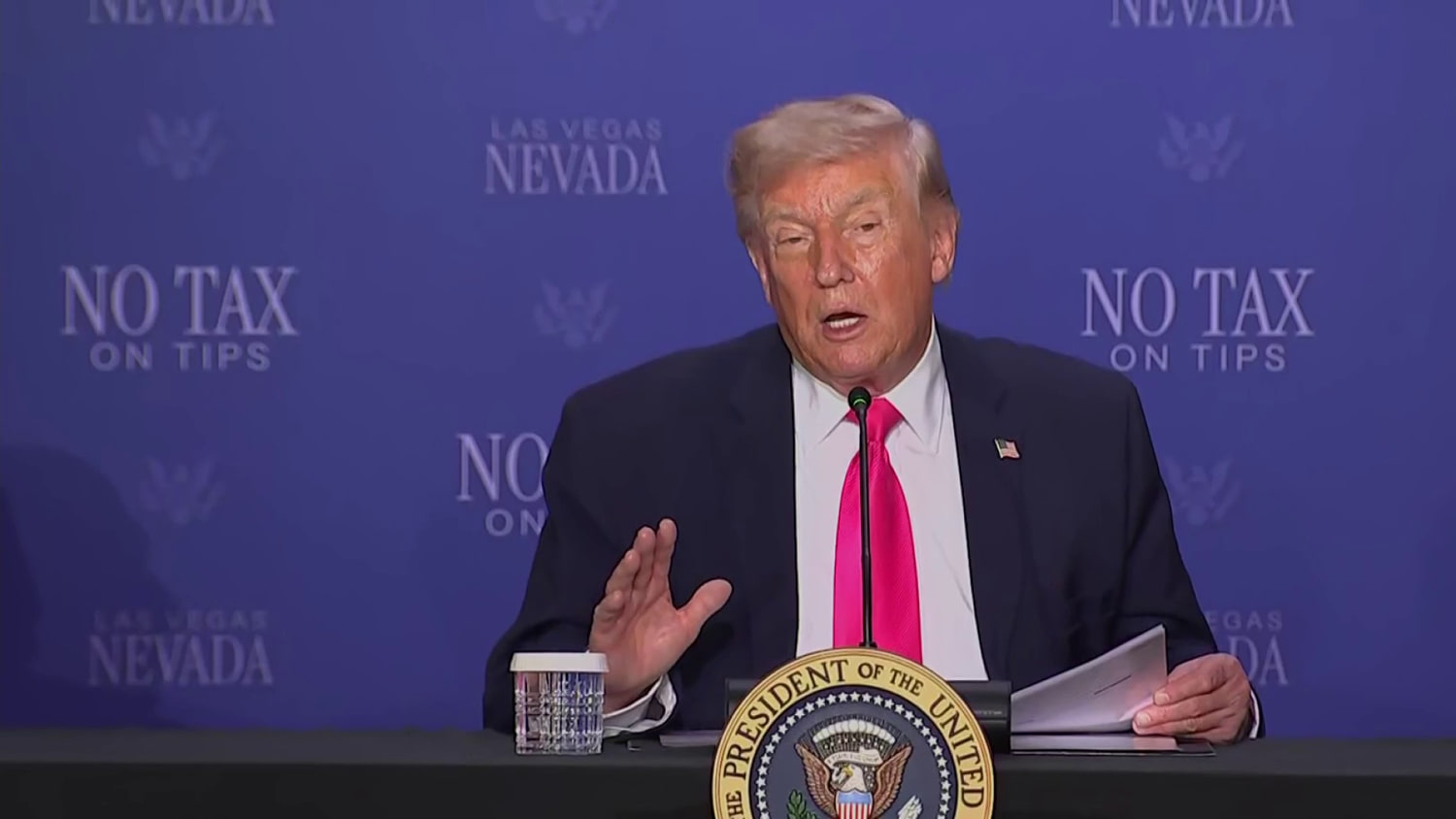 Trump says the economy is thriving 'despite our little diversion' in Iran