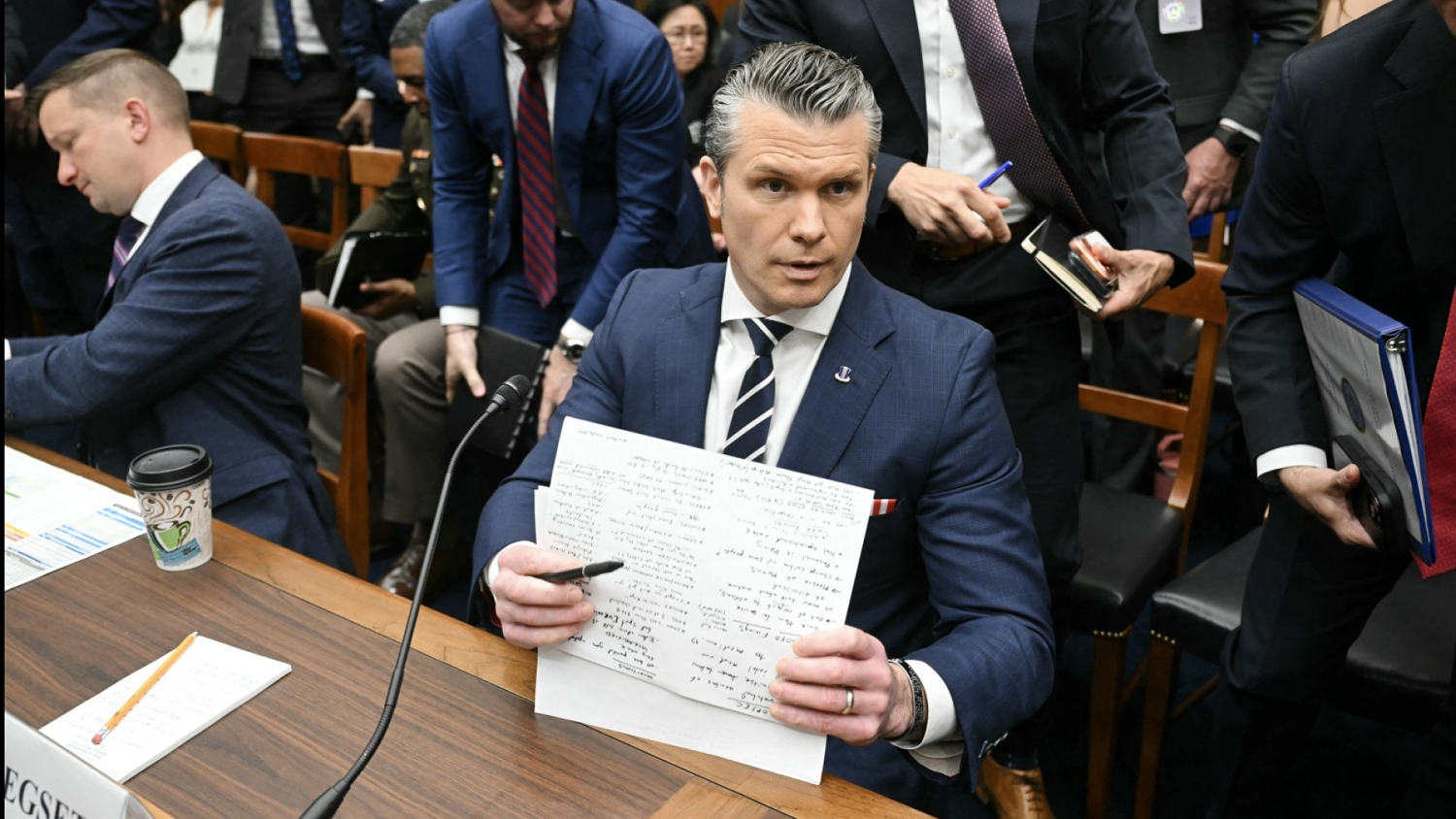 Hegseth calls Democrats the 'biggest adversary’ in the Iran war