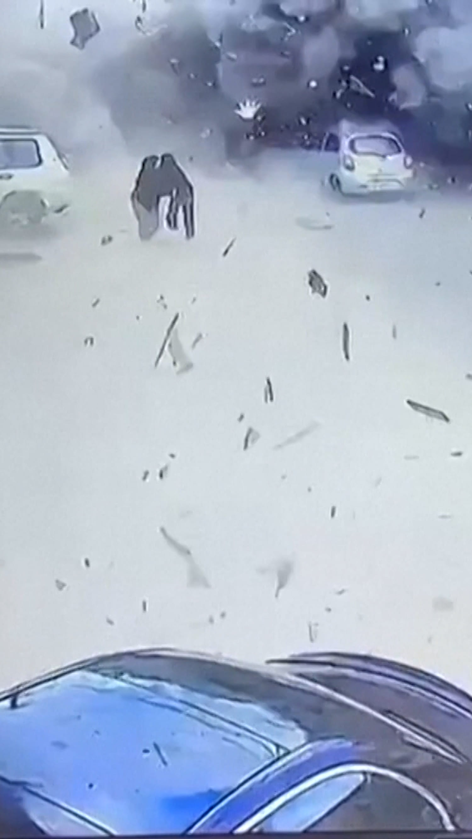Video shows explosion from Israeli strike in Lebanon