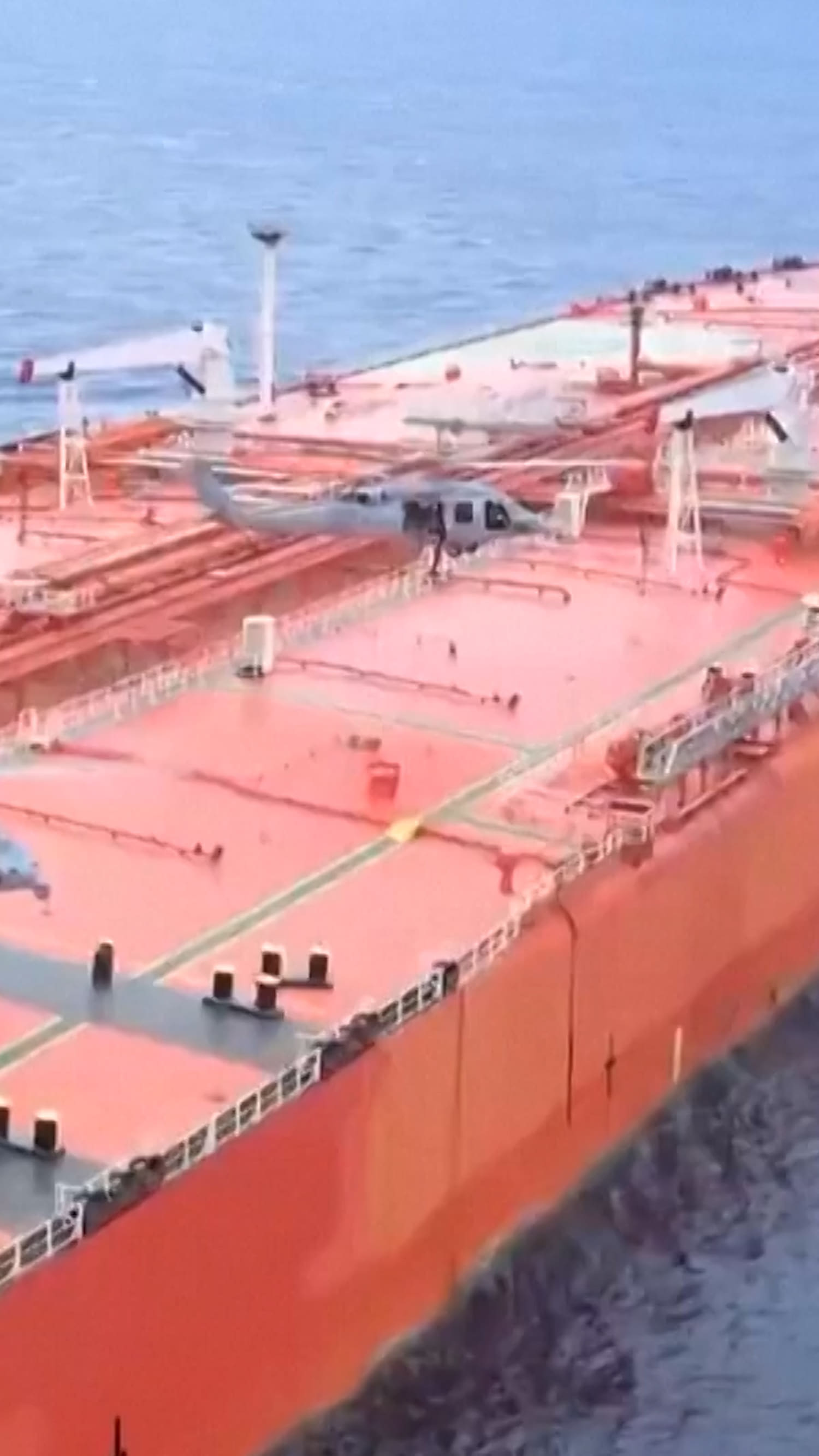 U.S. forces board sanctioned oil tanker in Indian Ocean