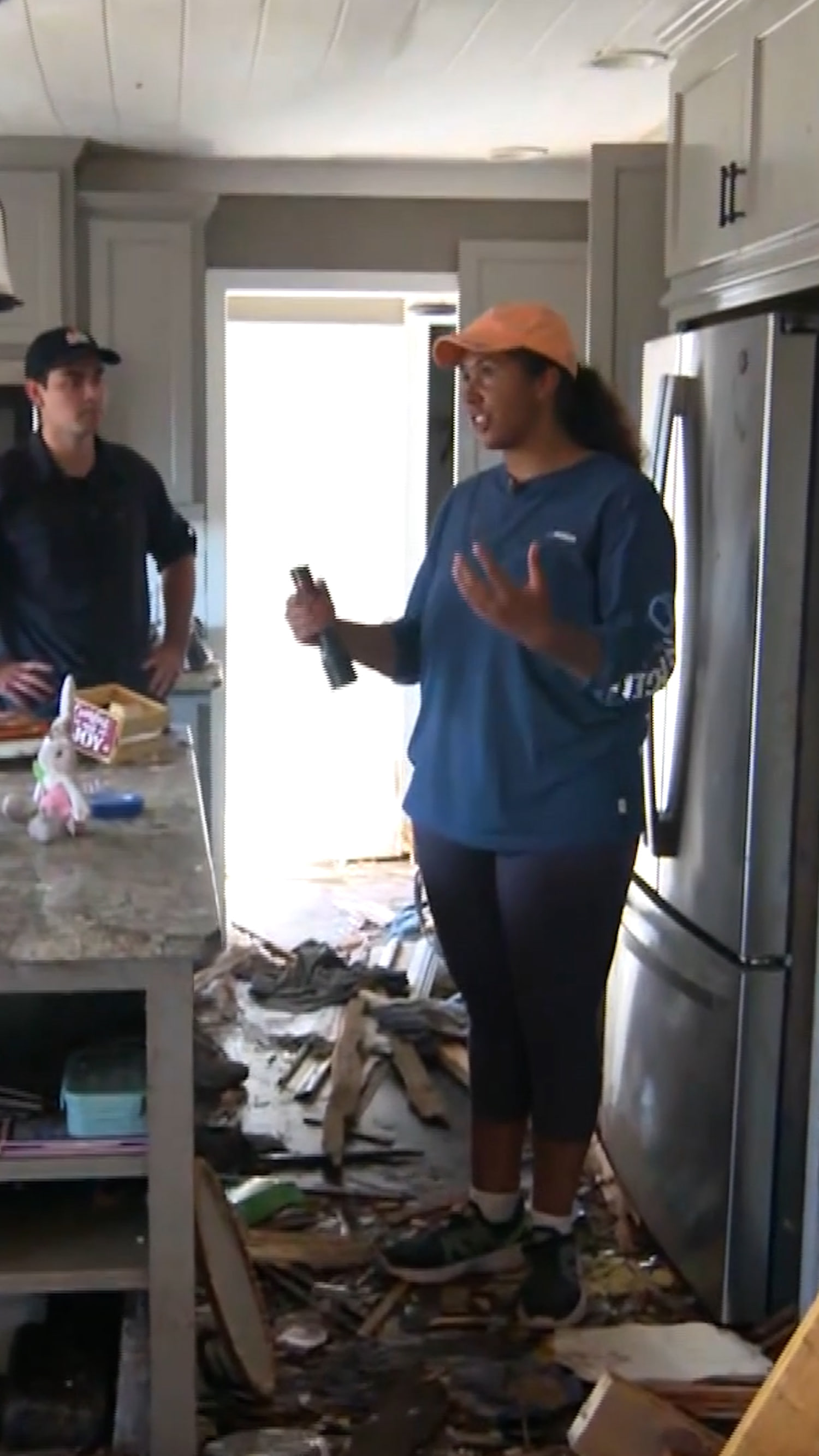 Oklahoma woman gives tour of house destroyed by tornado