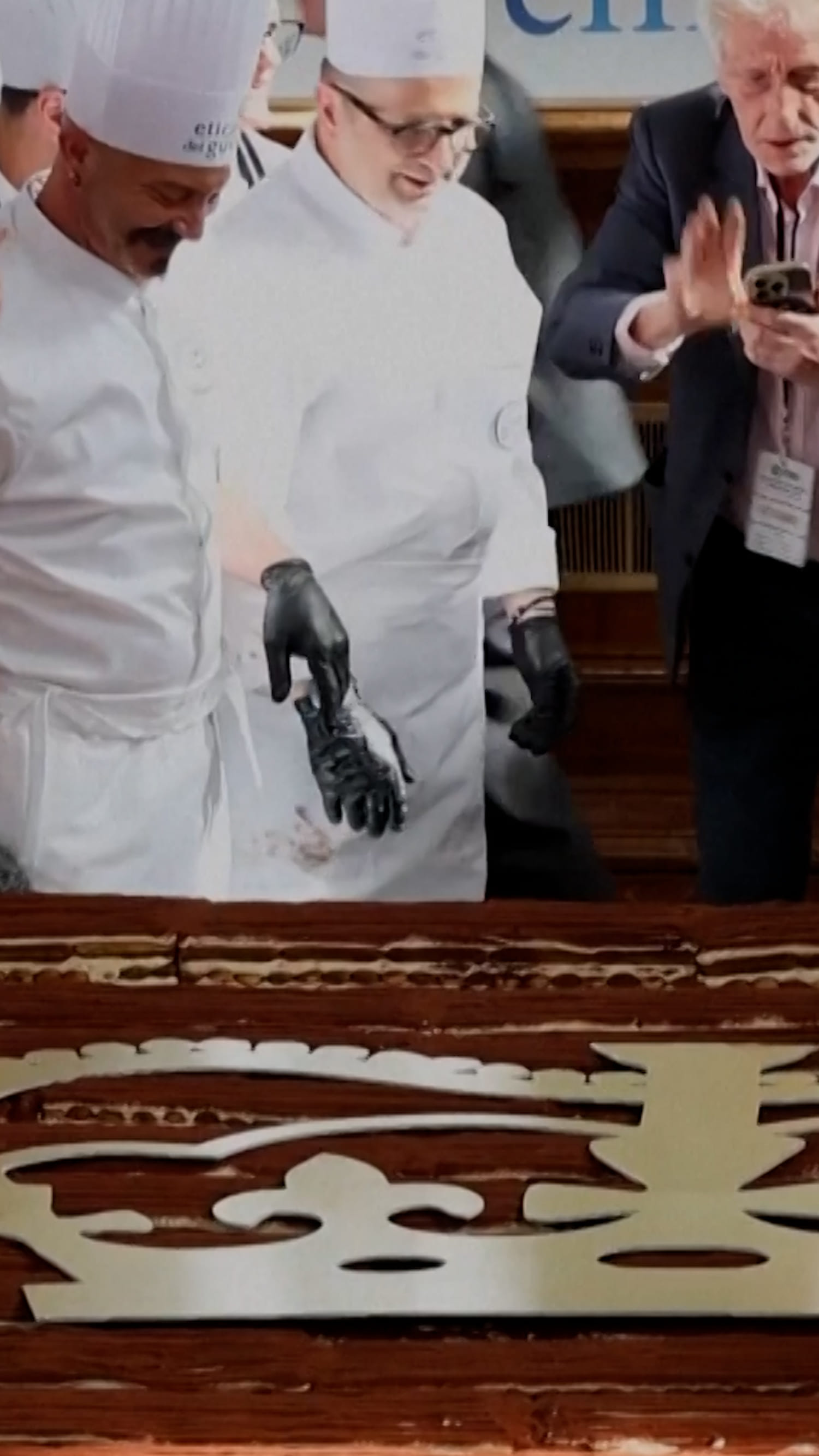 100 pastry chefs unveil giant 1,443-foot-long tiramisu