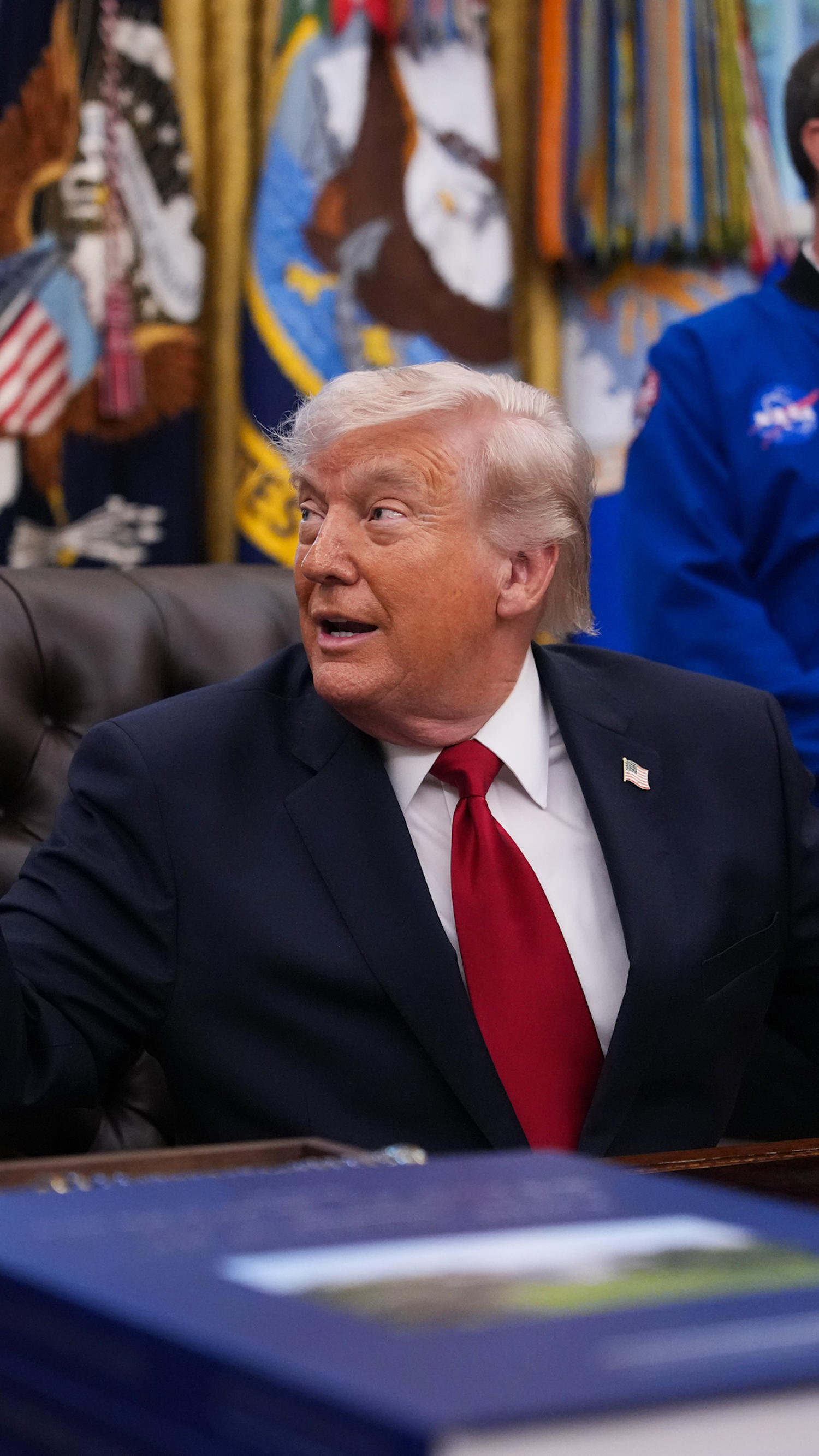 Trump on a president going to space: ‘We’ll have to try it sometime’