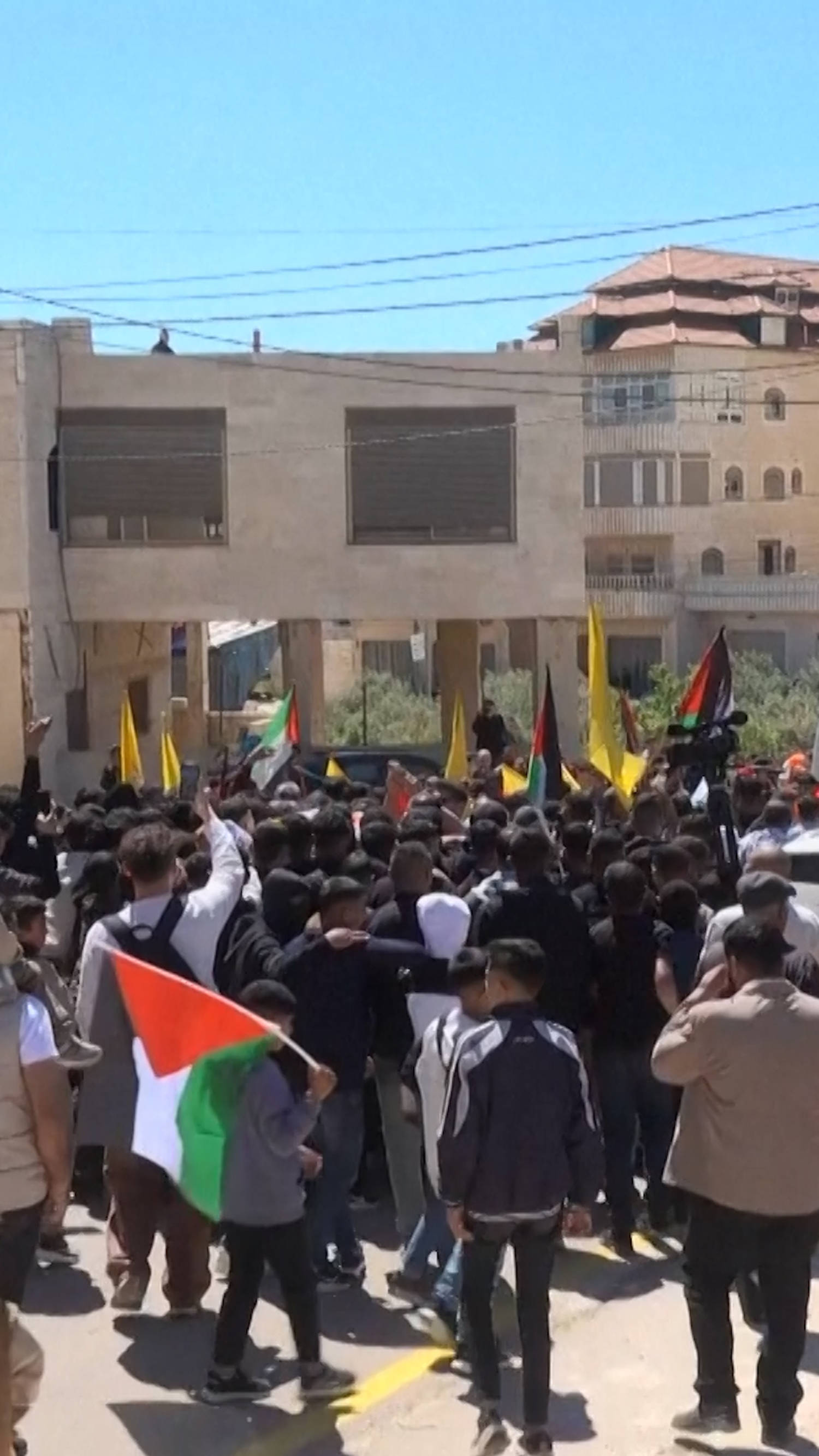 Palestinians hold funeral for West Bank teenager